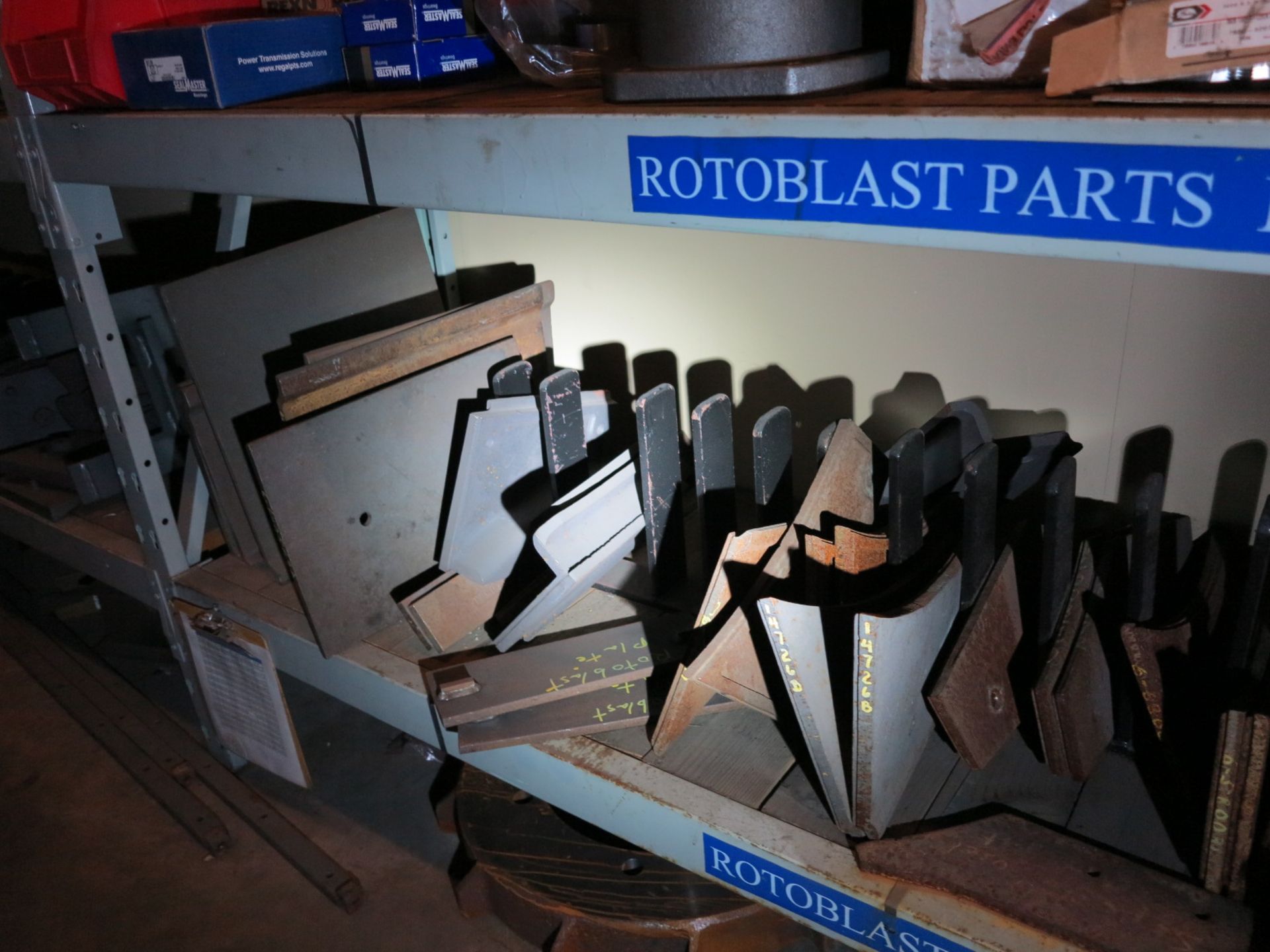 LOT - CONTENTS OF (3) SHELVES OF ROTOBLAST PARTS, GN26 - Image 7 of 7