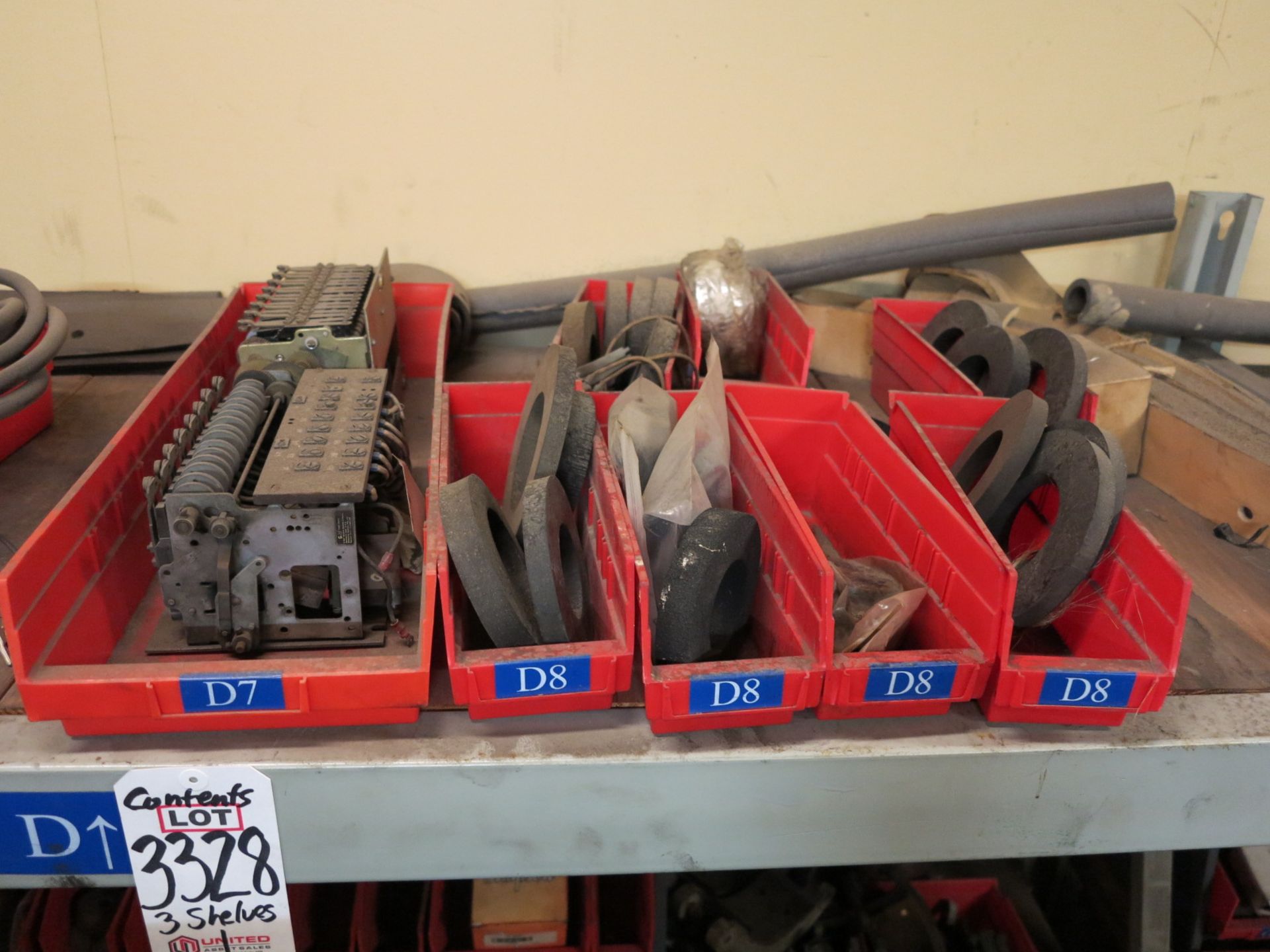 LOT - CONTENTS OF (3) SHELVES OF ROTOBLAST PARTS, GN26 - Image 2 of 7