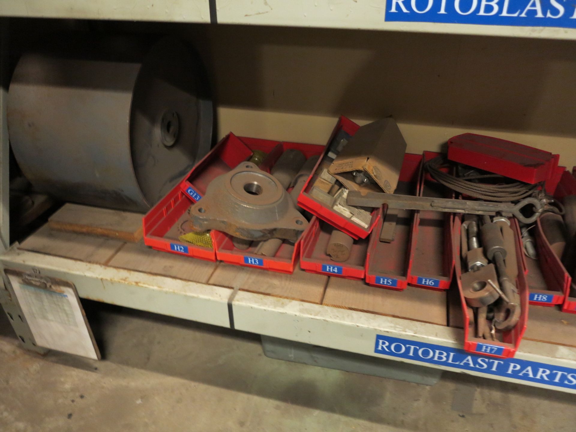 LOT - CONTENTS OF (3) SHELVES OF ROTOBLAST PARTS, GN26 - Image 6 of 6