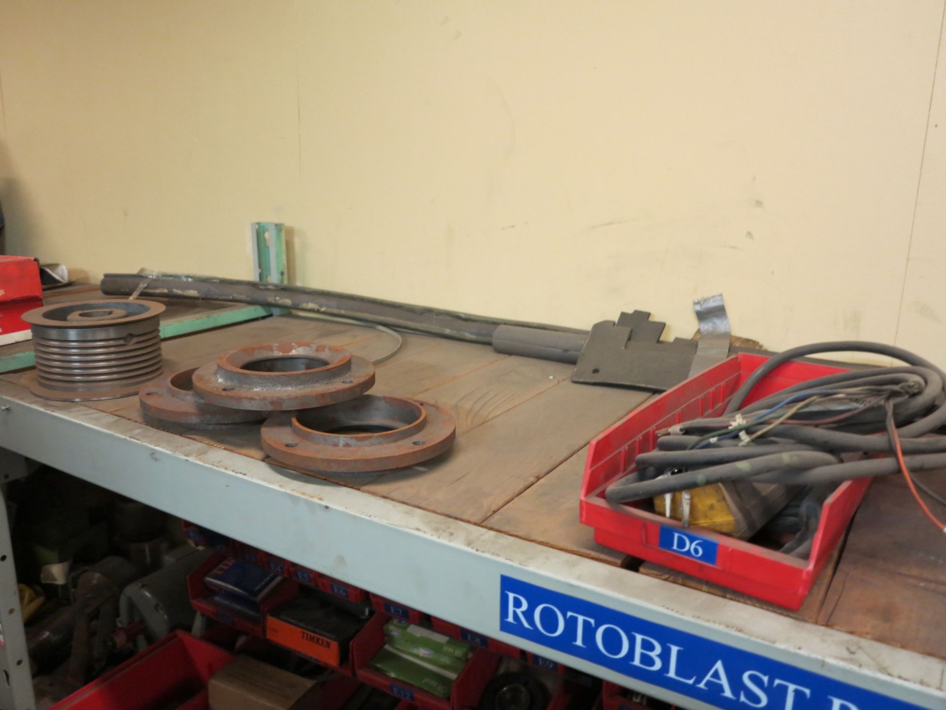 LOT - CONTENTS OF (3) SHELVES OF ROTOBLAST PARTS, GN26