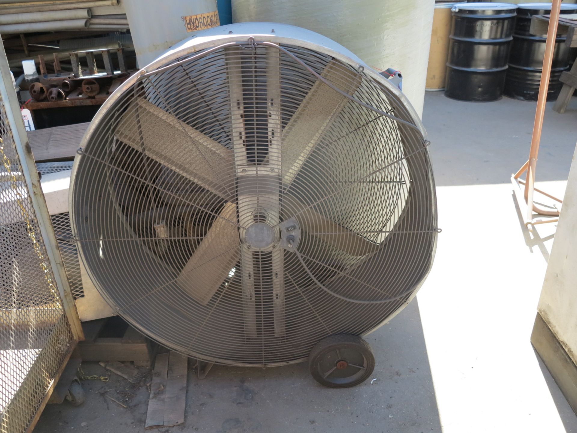 LOT - (2) 48" FLOOR SHOP FANS