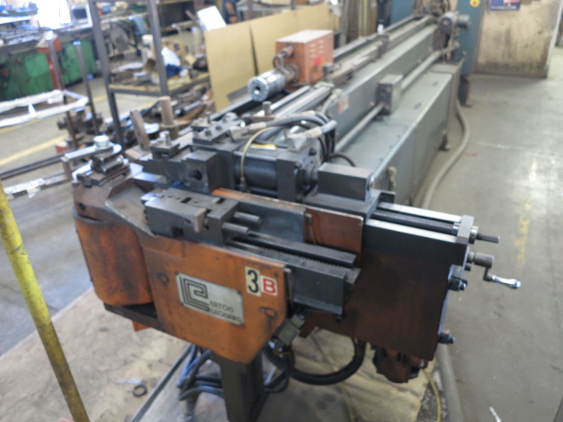 EATON LEONARD HORIZONTAL TUBE BENDER, MODEL VB300MD, 2" OD, HYDRAULIC MANDREL EXTRACTOR, EL-2000 - Image 2 of 7