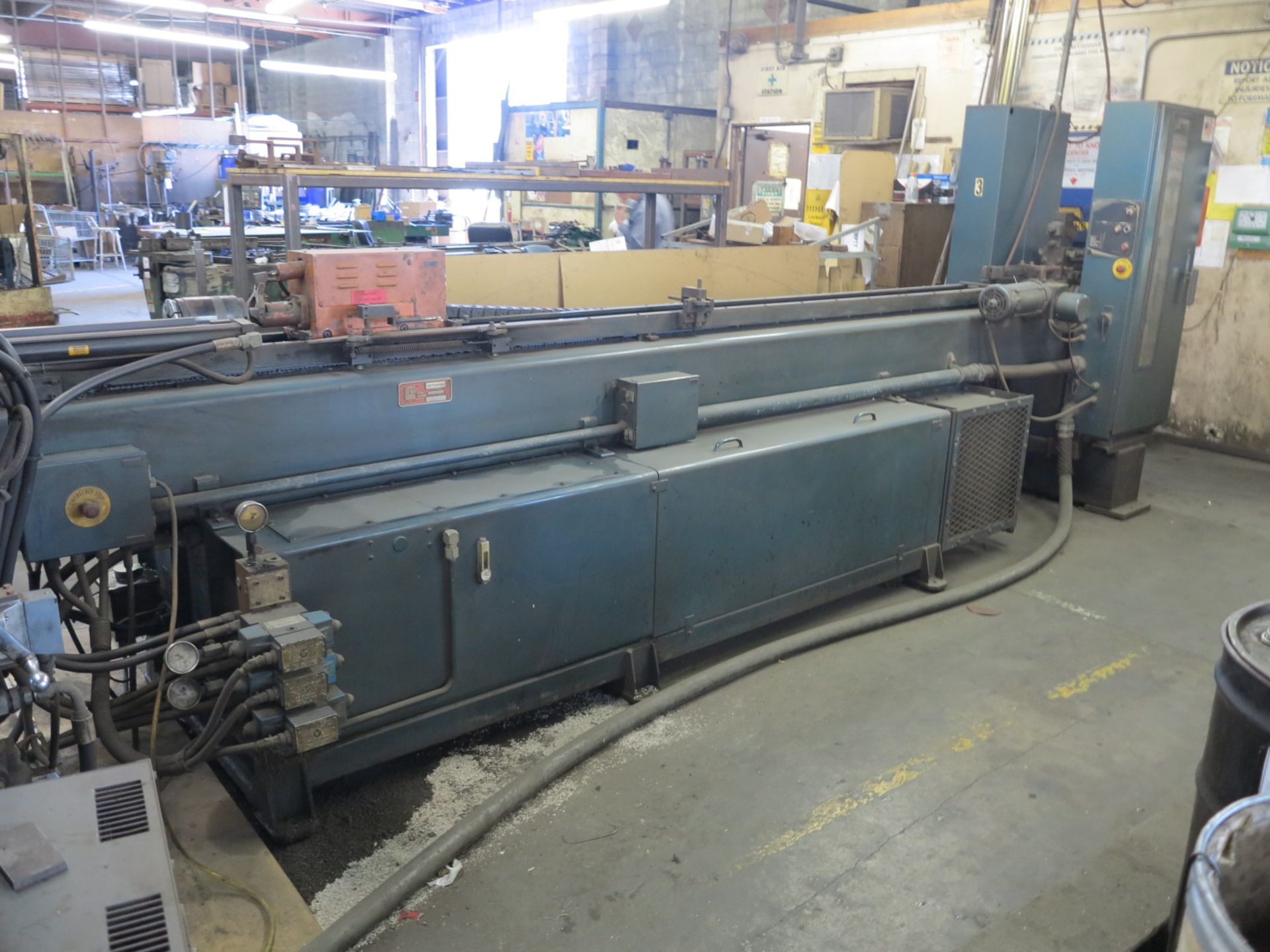 EATON LEONARD HORIZONTAL TUBE BENDER, MODEL VB300MD, 2" OD, HYDRAULIC MANDREL EXTRACTOR, EL-2000 - Image 4 of 7