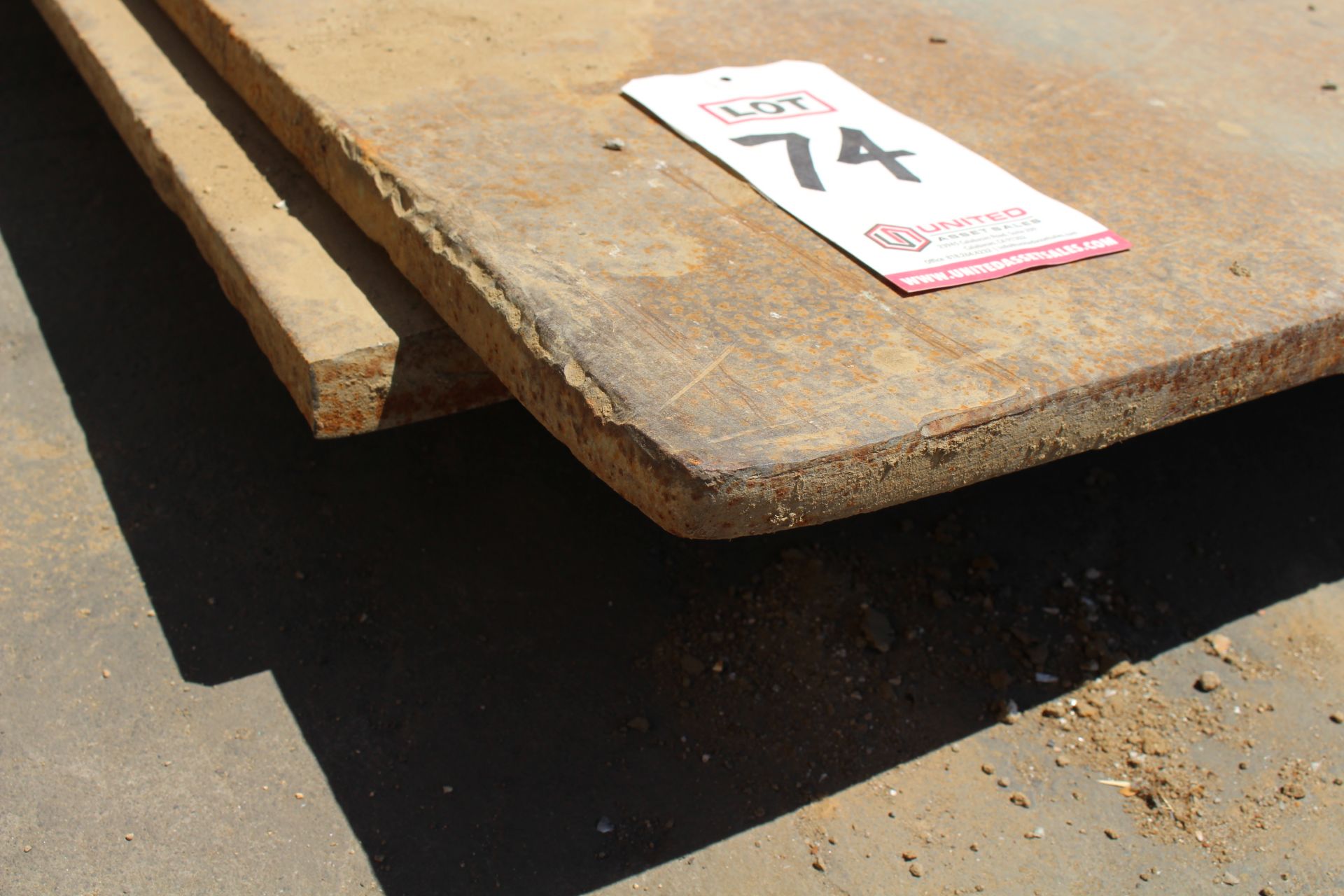 LOT - 1" STEEL PLATES - Image 2 of 2