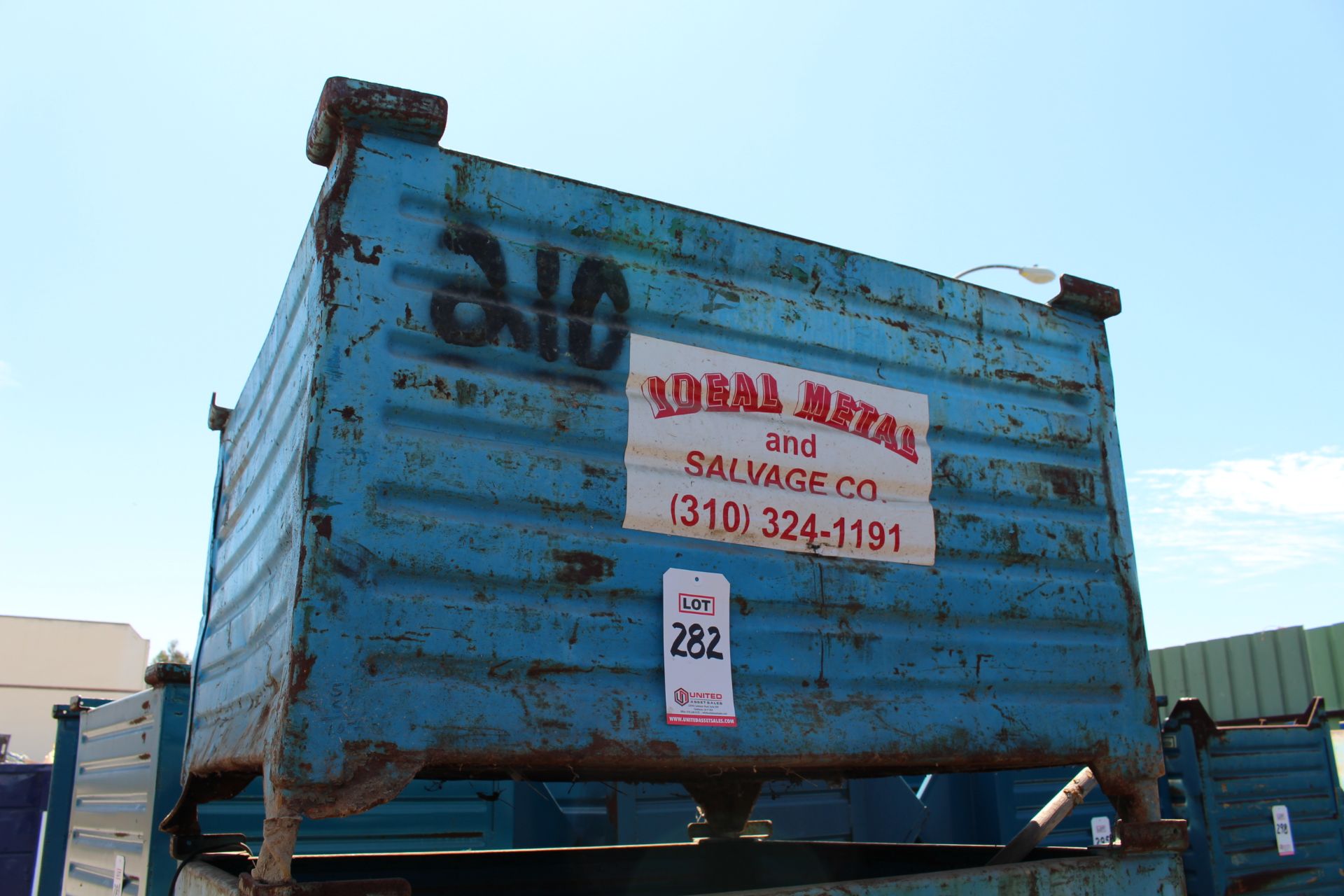 PHOTOS OF SKID STEER, STAKE BED TRUCK, FORKLIFTS, (186) METAL BINS AND SHOP EQUIPMENT - Image 9 of 37