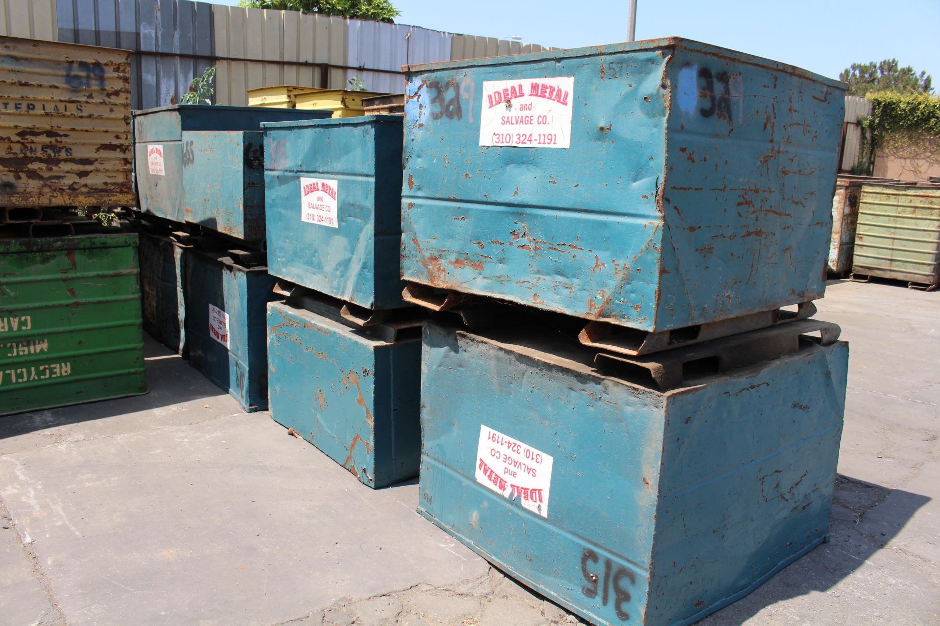 PHOTOS OF SKID STEER, STAKE BED TRUCK, FORKLIFTS, (186) METAL BINS AND SHOP EQUIPMENT - Image 16 of 37