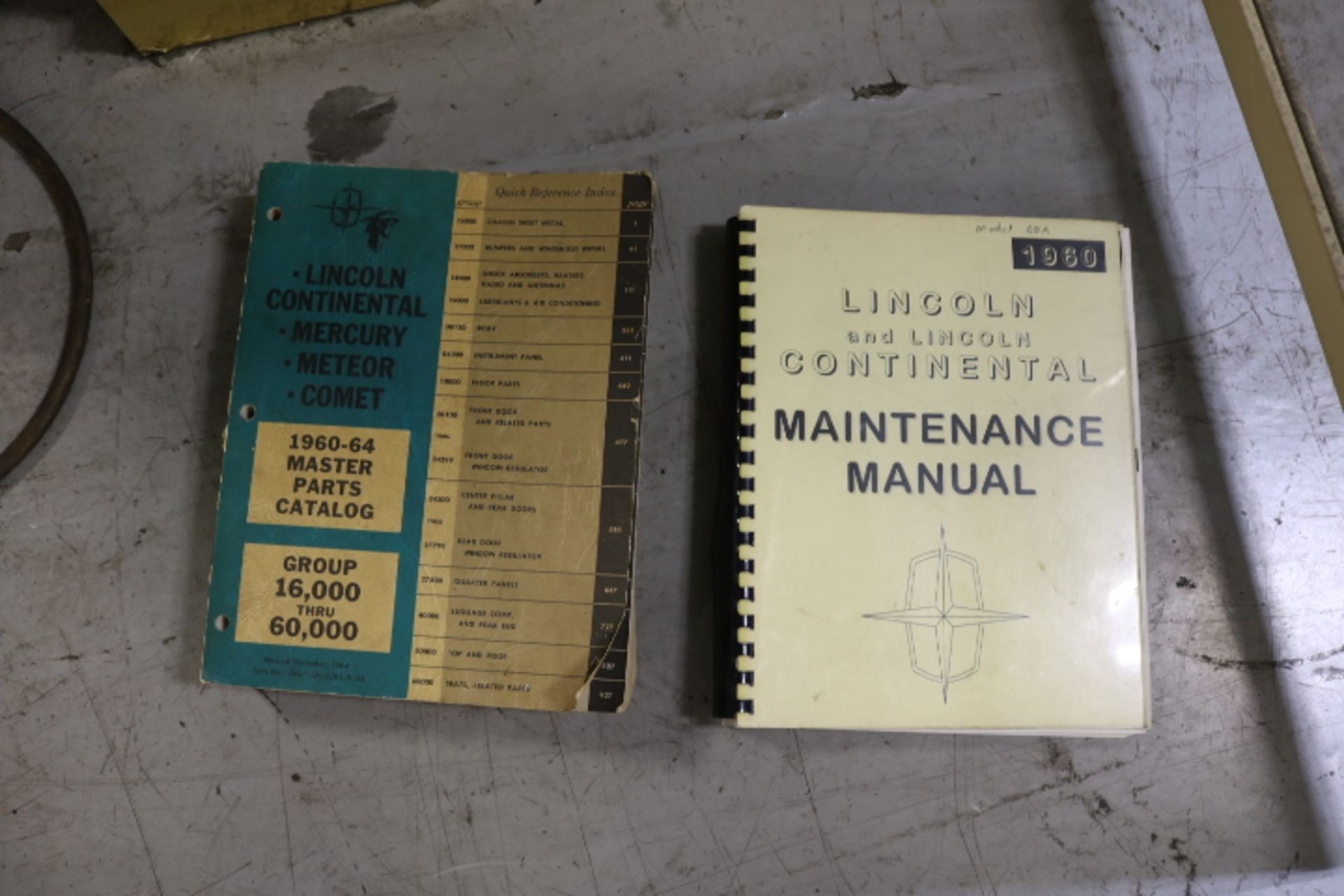 LOT - ASSORTED AUTOMOTIVE MANUALS AND CABINET - Image 4 of 4