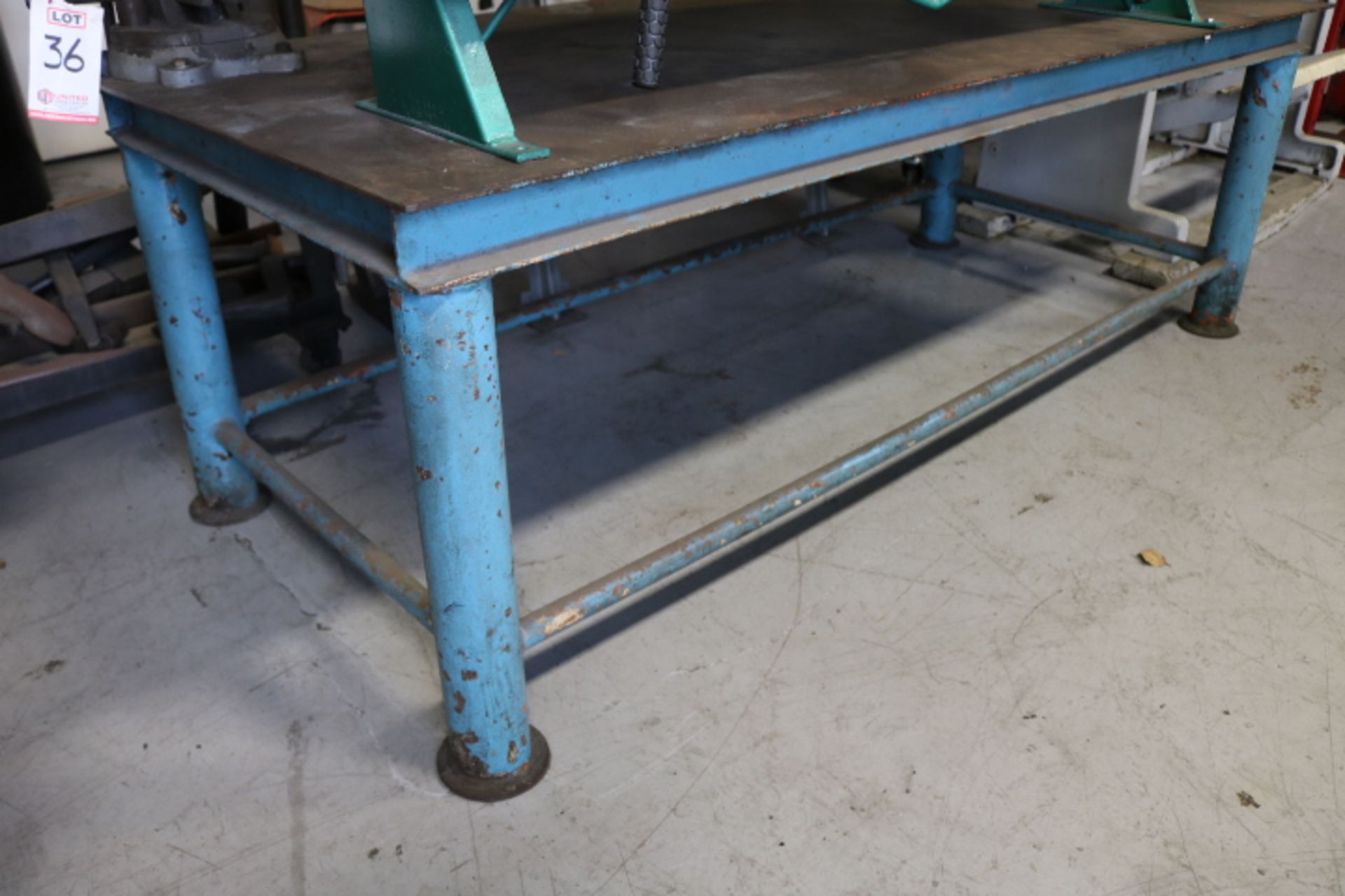 STEEL WORK TABLE W/ VISE - Image 2 of 2