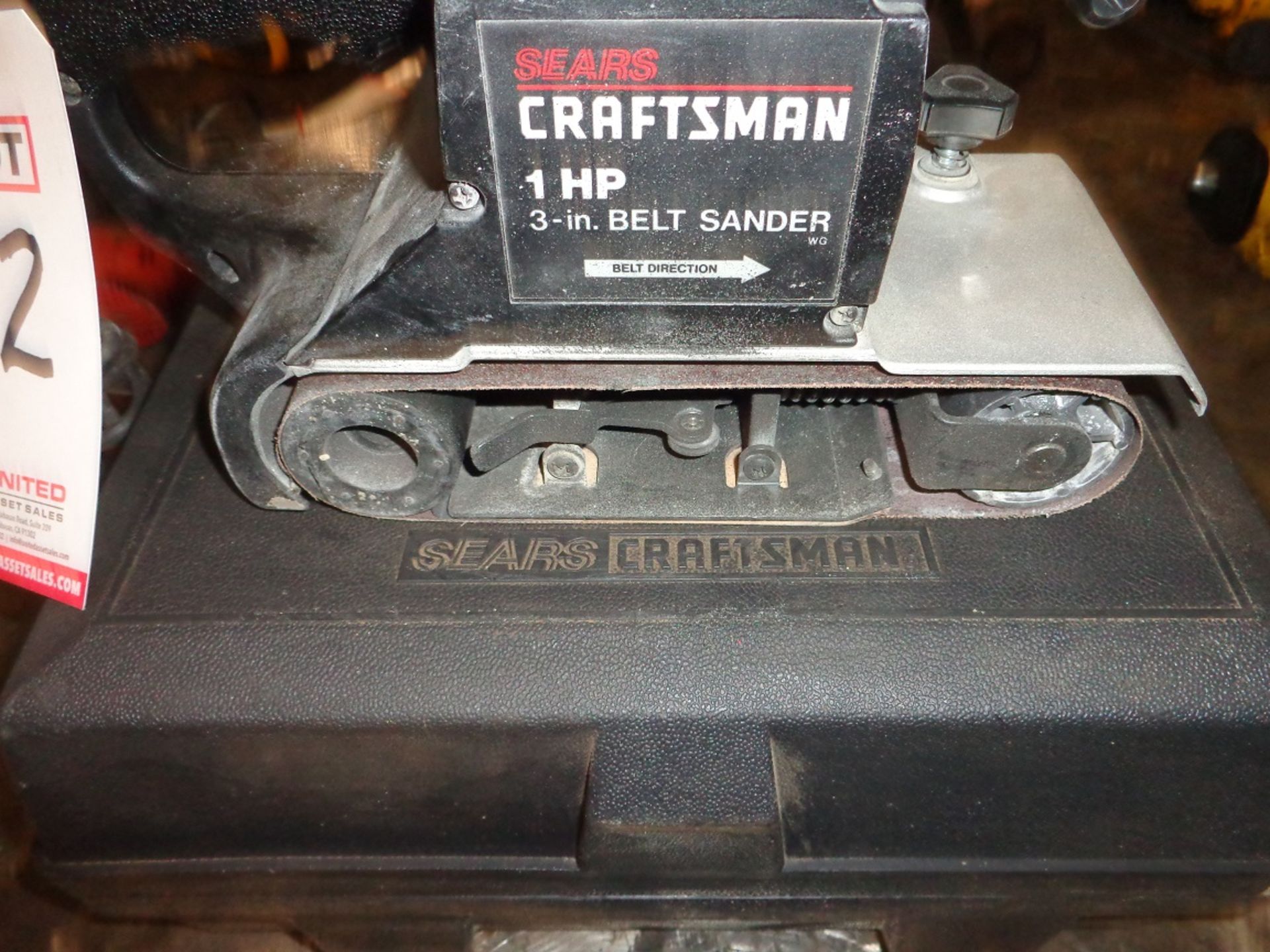 CRAFTSMAN 1 HP 3" BELT SANDER W/ CASE