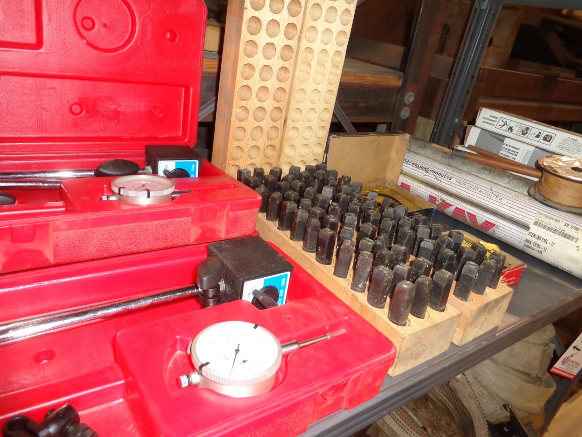 LOT - WELDING RODS, ASSORTED LETTER PUNCHES AND DIAMOND CORE BIT - Image 2 of 2