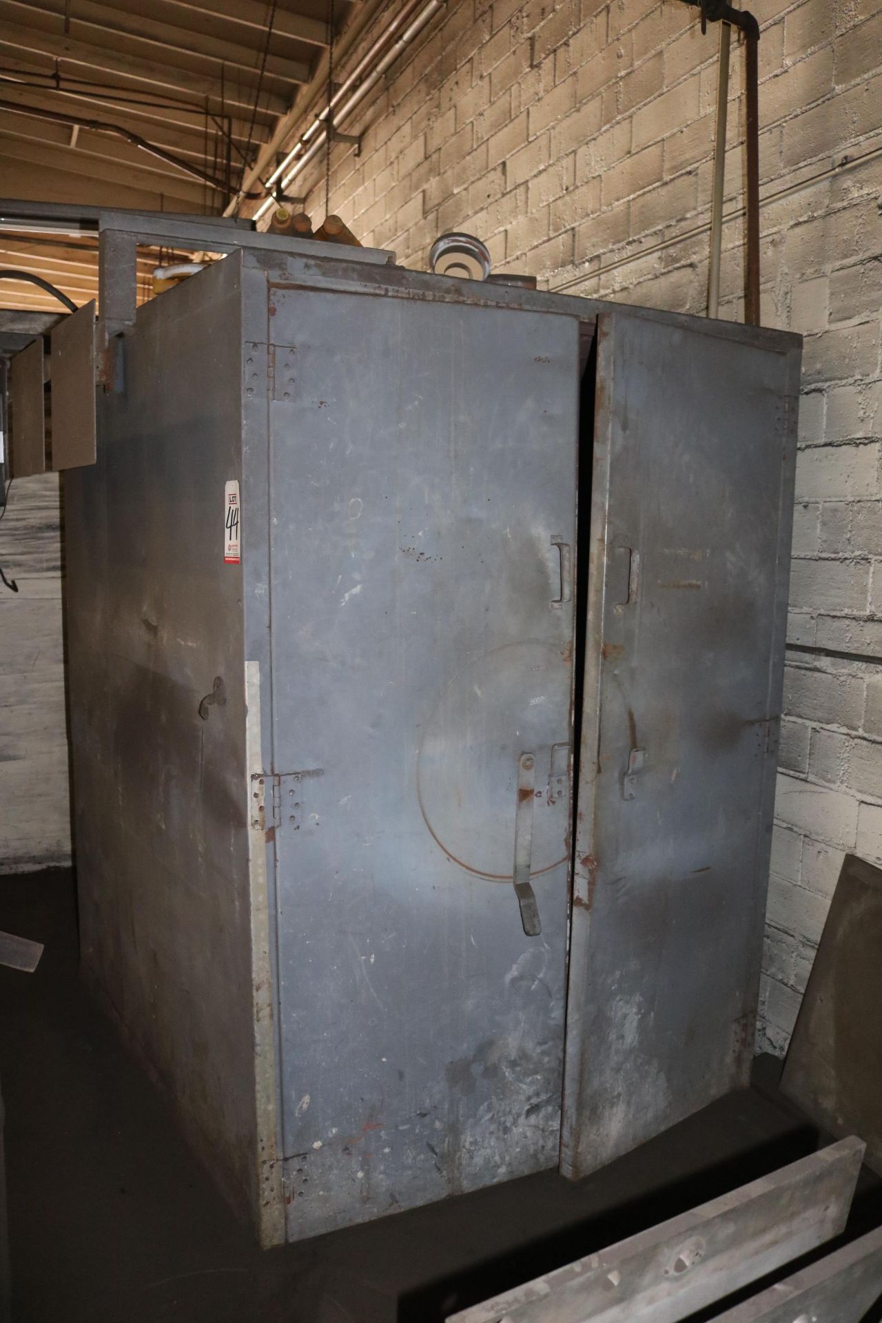 STEELMAN MODEL 444EPC3 4' X 4' X 4' BAKE OVEN, 2-DOOR, CONVECTION OVEN 240 KW, S/N 81101