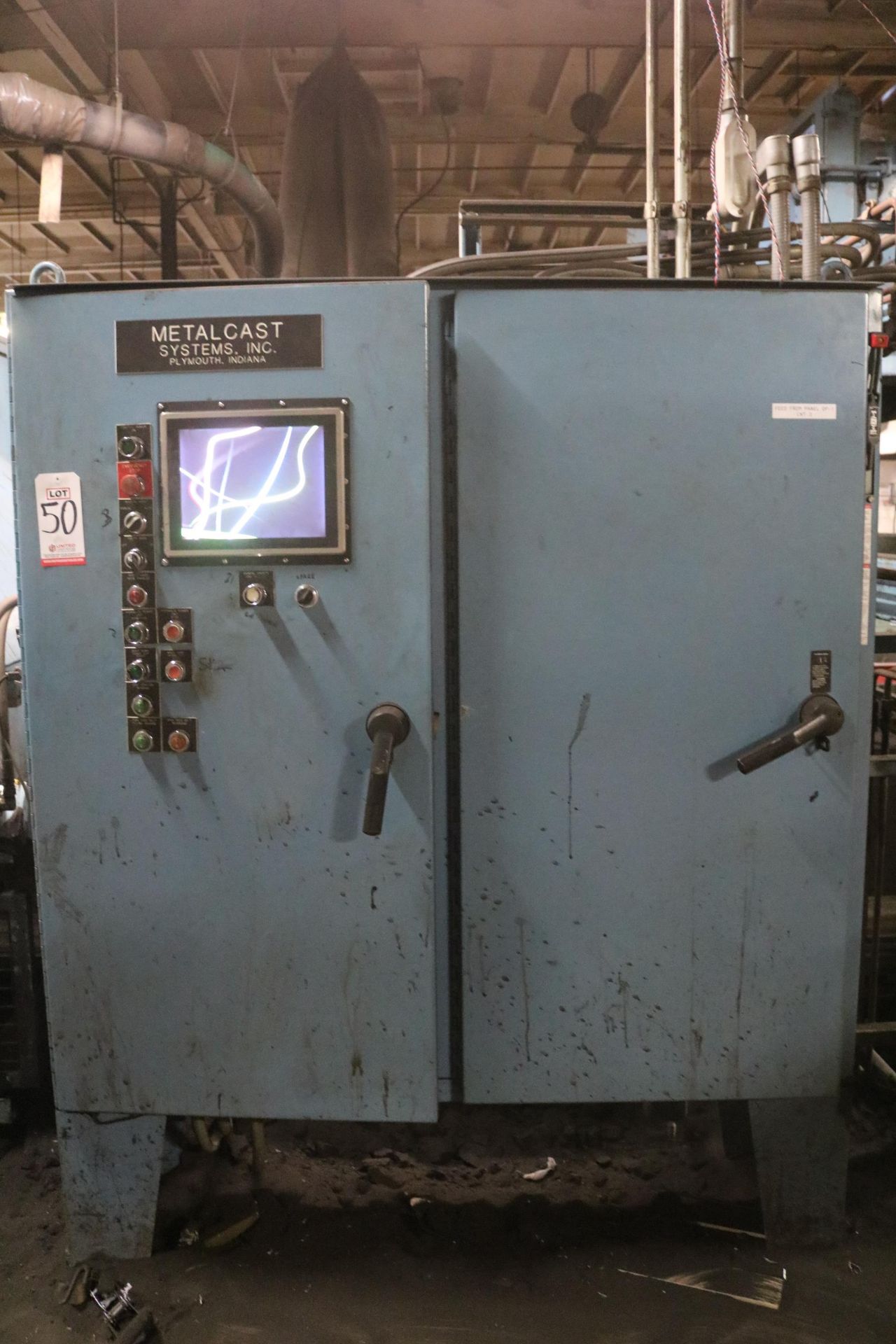 2001 DISAMATIC MODEL DISAMATCH 130 AUTOMATIC MOLDING MACHINE, FEED 24" X 20" FLASKS, BELT CONVEYOR - Image 8 of 24