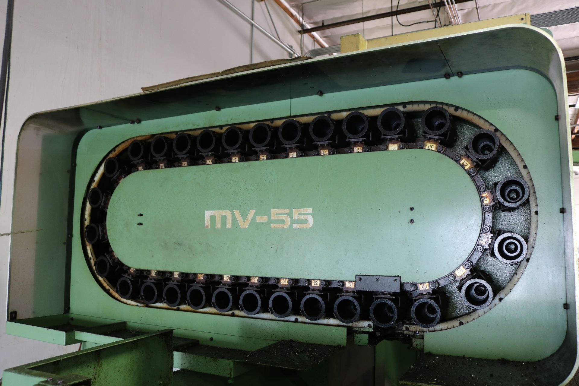 MORI SEIKI MV-55/50 CNC VERTICAL MACHINING CENTER, TRAVELS: 41" X 21" X 22", 55" X 21" TABLE, 4000 - Image 12 of 17