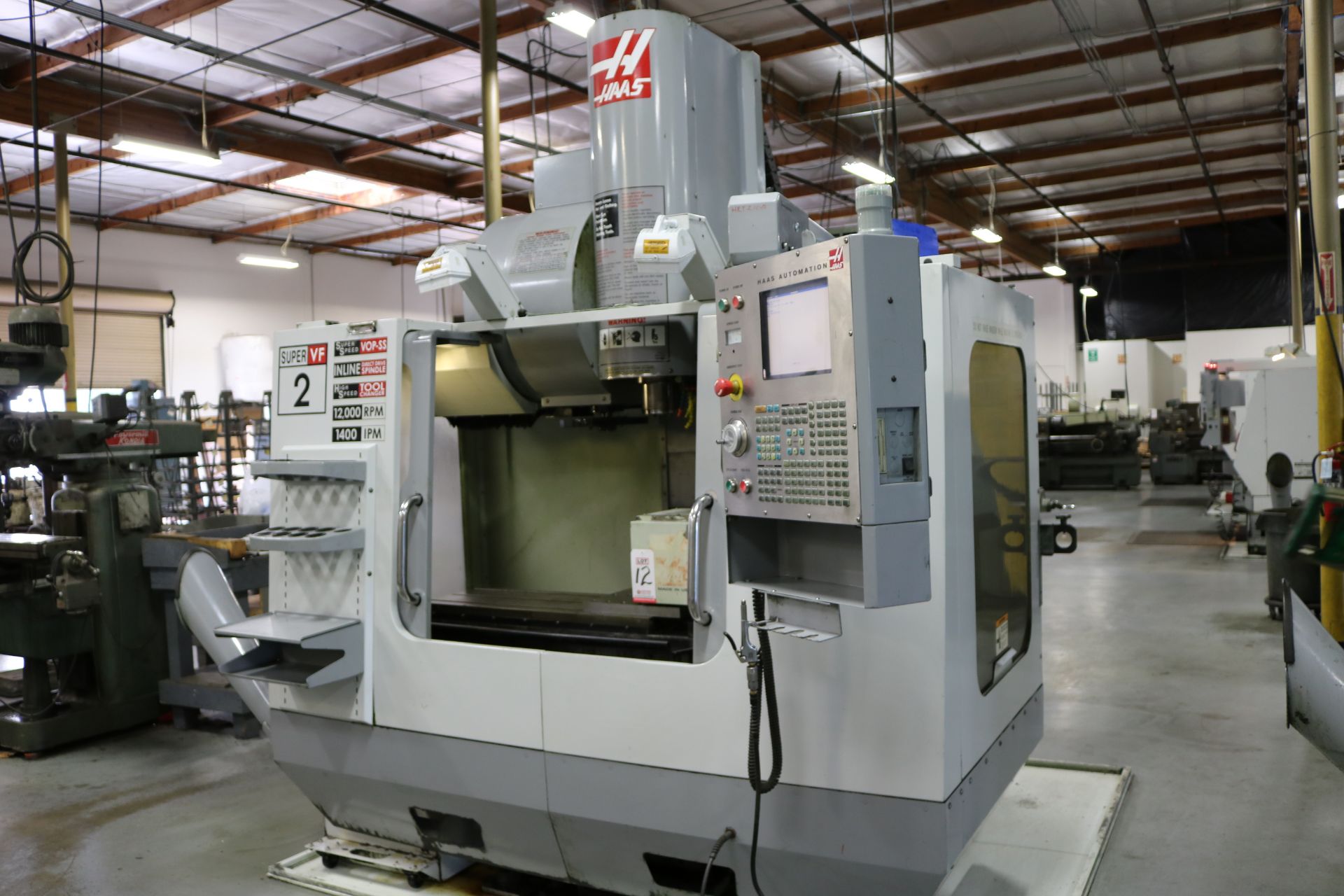 2005 HAAS VF-2SS CNC VERTICAL MACHINING CENTER, TRAVELS: 30" X 16" X 20", 36" X 14" TABLE, 12,000 - Image 3 of 14