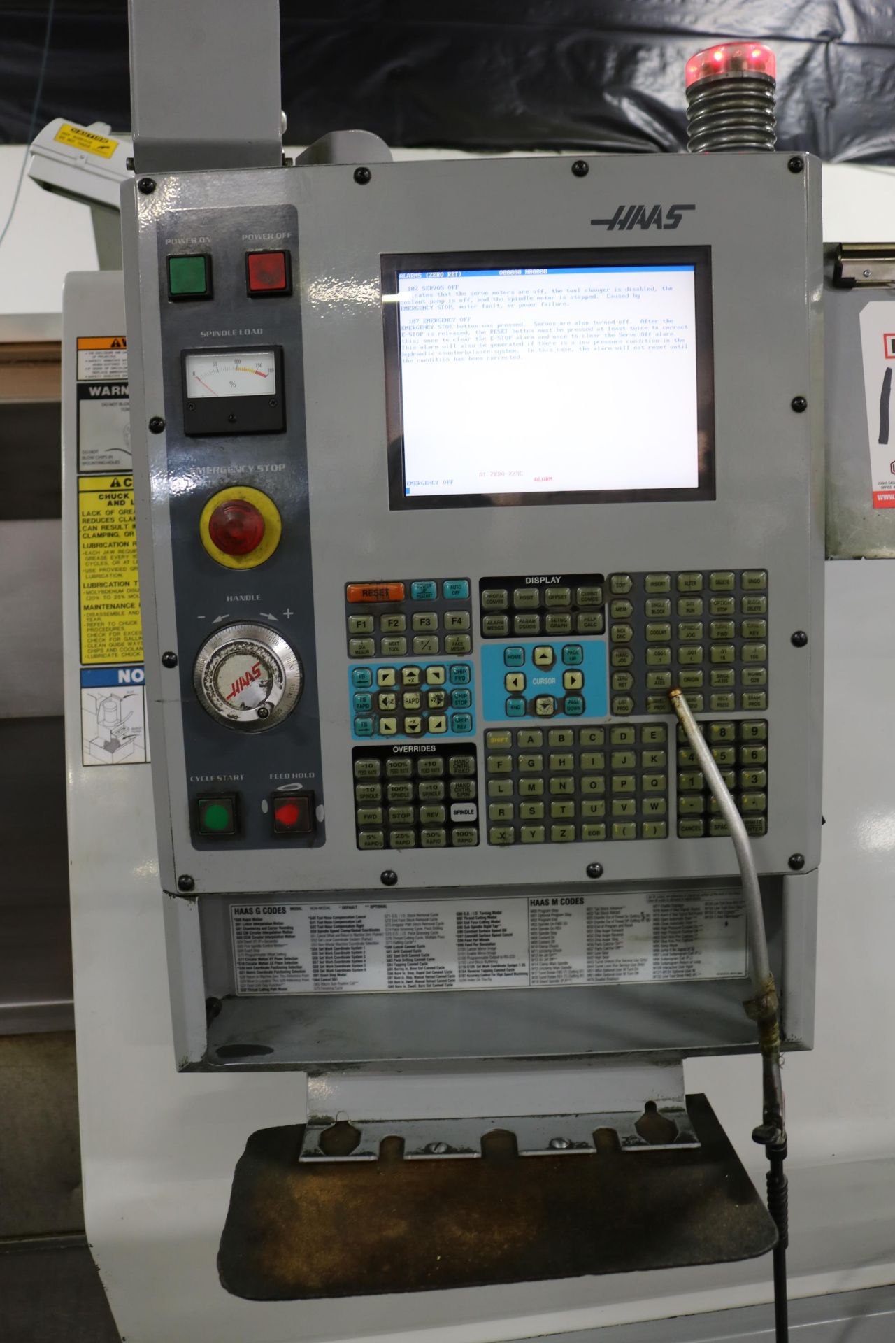 2004 HAAS TL-25 CNC TURNING CENTER, 10" 3 JAW CHUCK, 30" SWING, 14.5" SWING OVER CROSS SLIDE, 4" BAR - Image 4 of 13