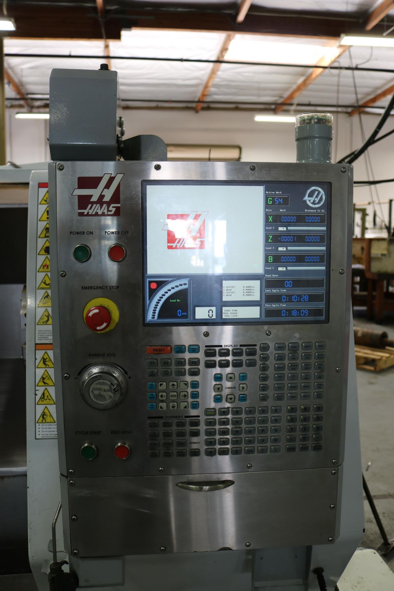 2007 HAAS TL-15 CNC TURNING CENTER, 8" 3 JAW CHUCK 23" SWING, 9.5" SWING OVER CROSS SLIDE, 2" BAR - Image 3 of 11