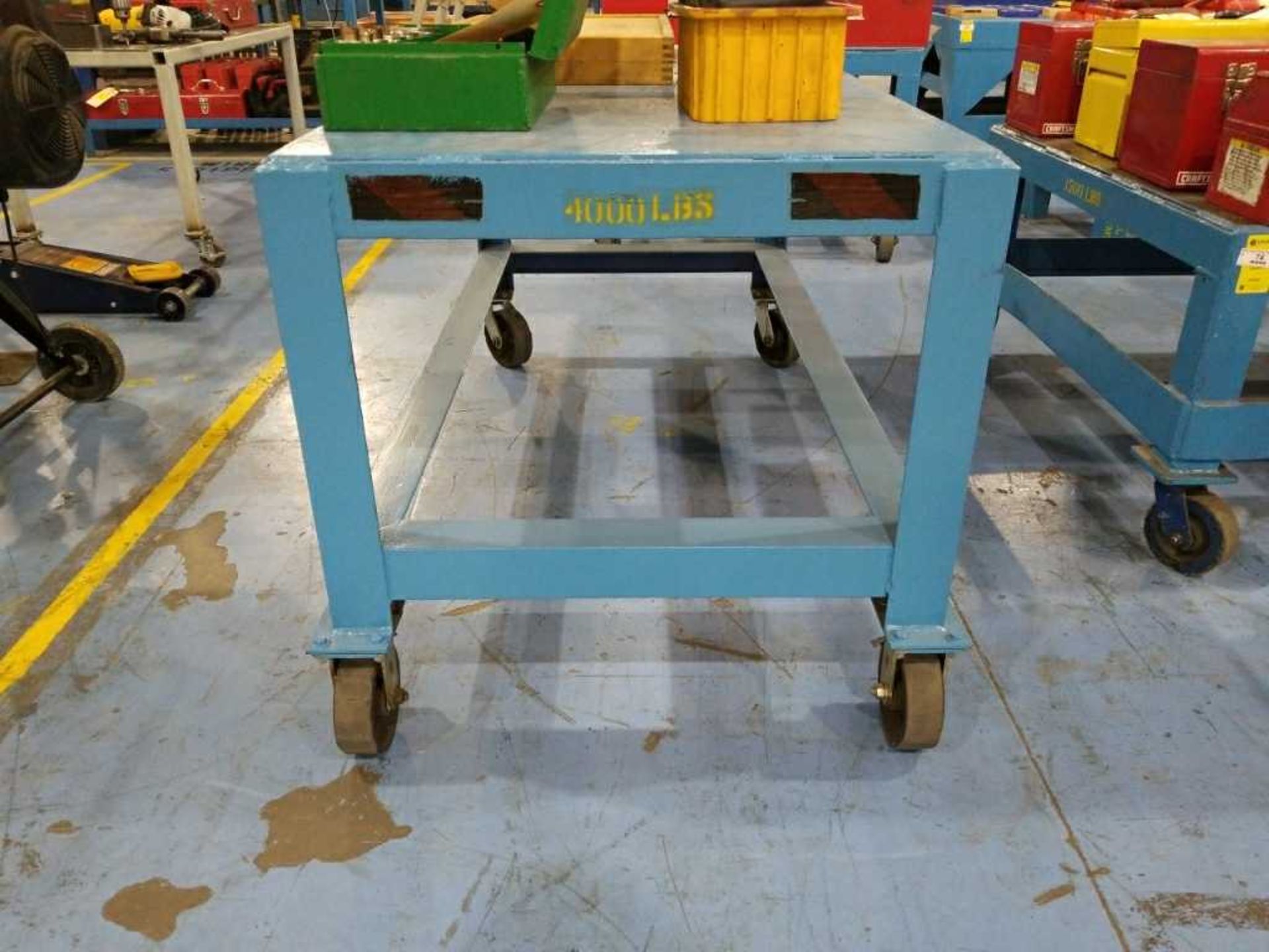 31"X60"X31"H 4000# Rolling Table - Image 4 of 5