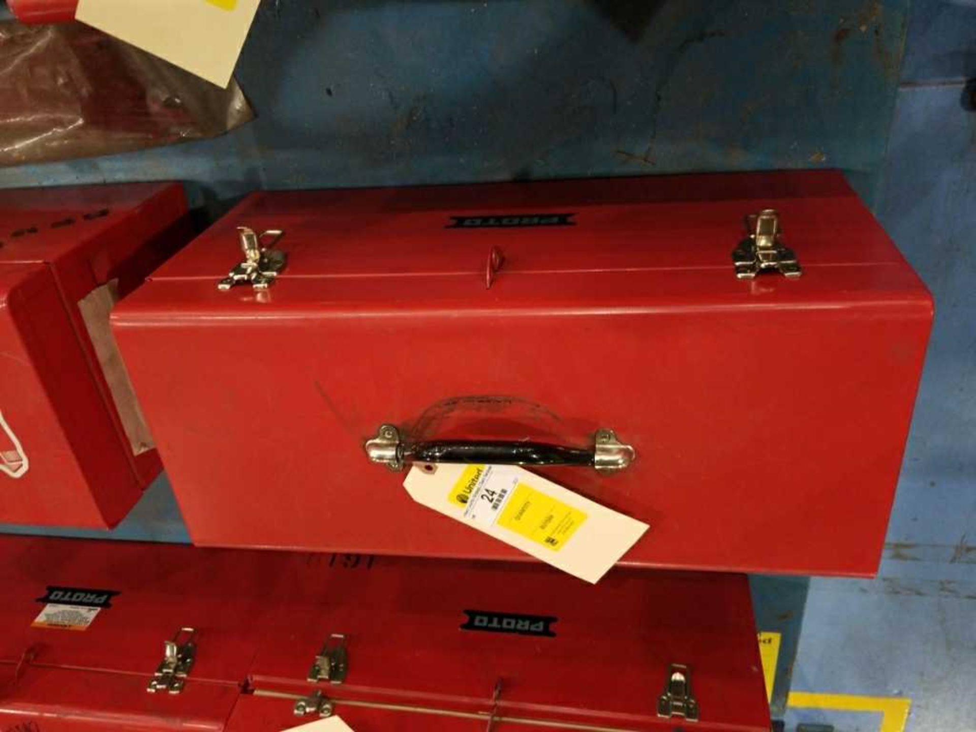 Proto Red Toolbox with Tools & Parts