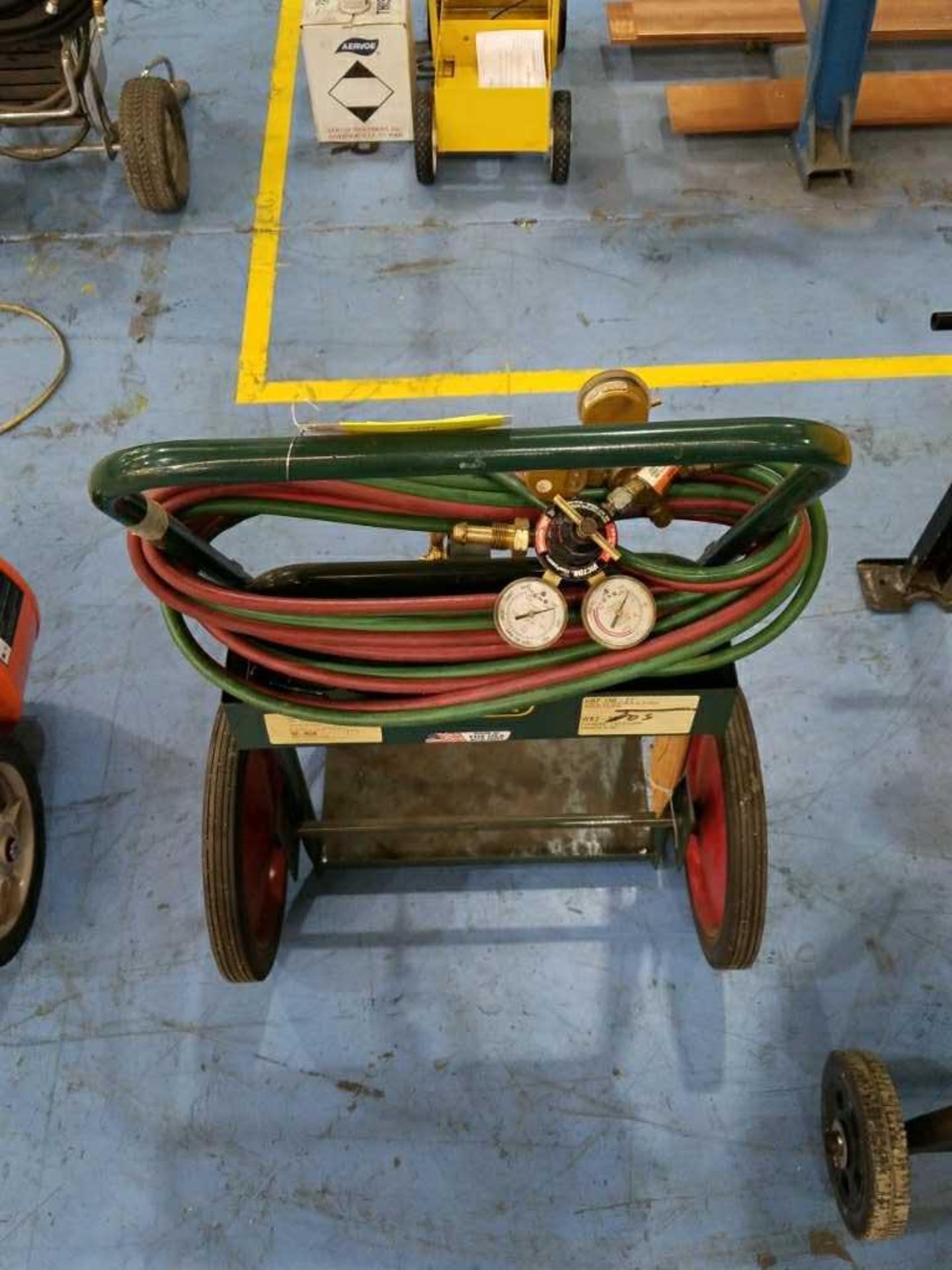 Welding cart with Victor Gauges - Image 3 of 4