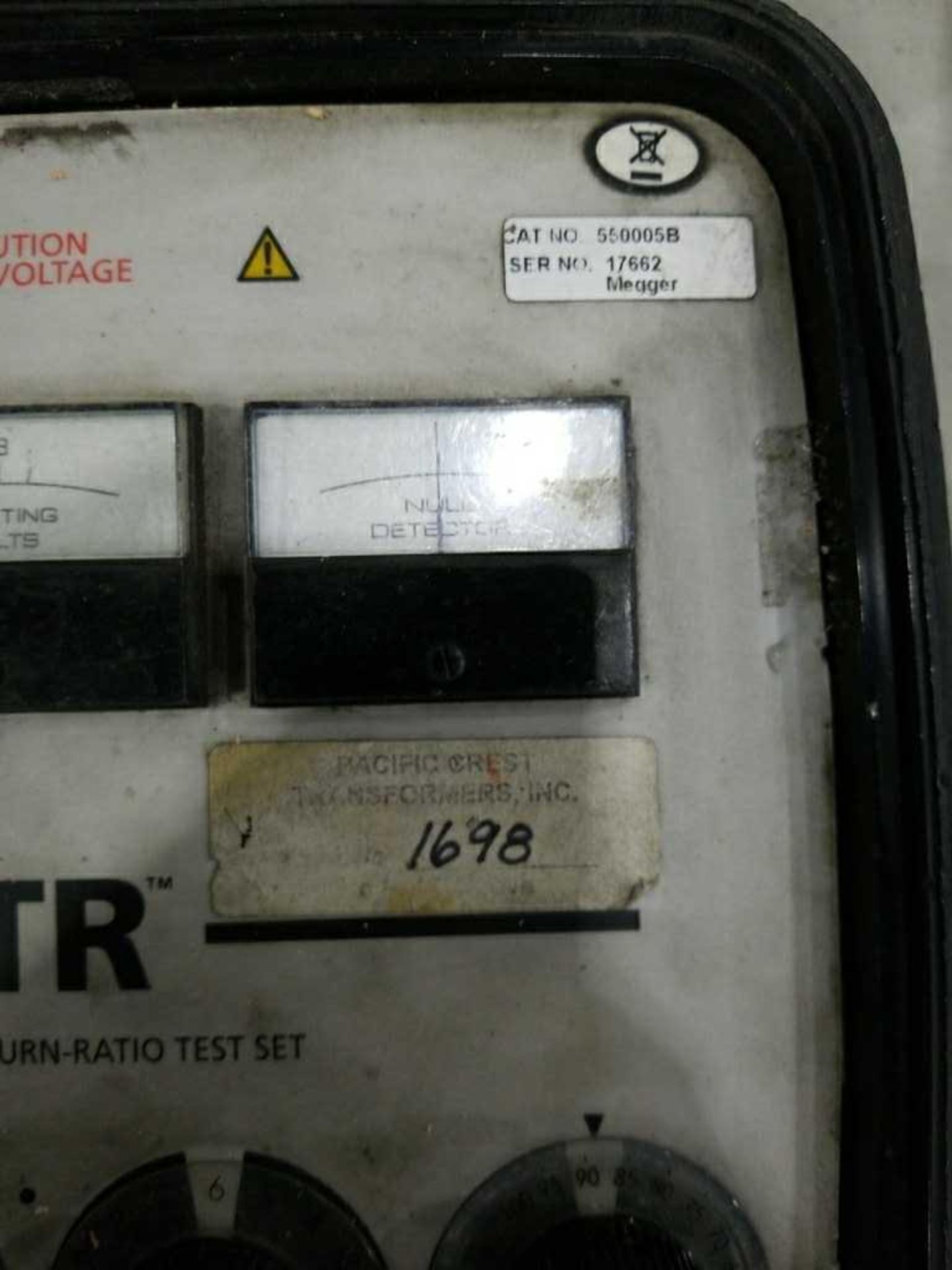 Megger Transformer Turn-Ratio Test set Serial # 17662 - Bild 3 aus 4