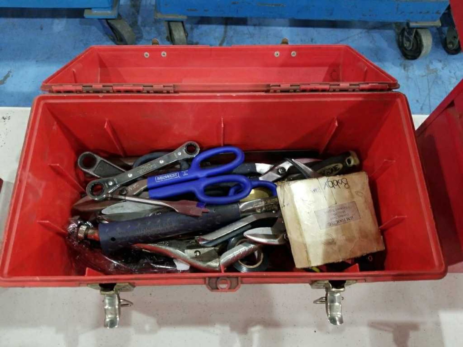 Red Toolbox w/Tools (plastic) - Image 4 of 6