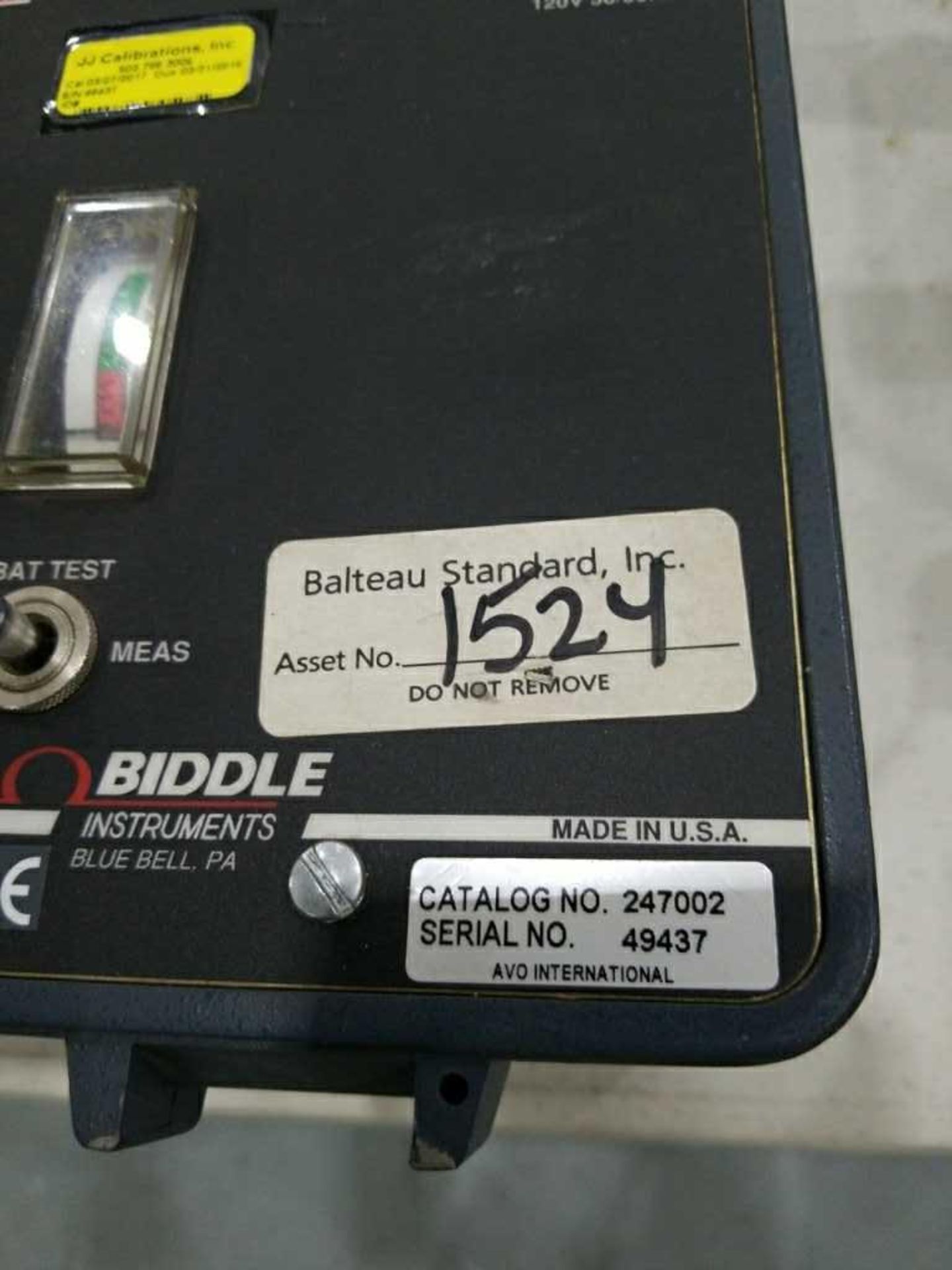 Biddle Digital Low resistance Ohm Meter Serial # 49437 - Bild 2 aus 3