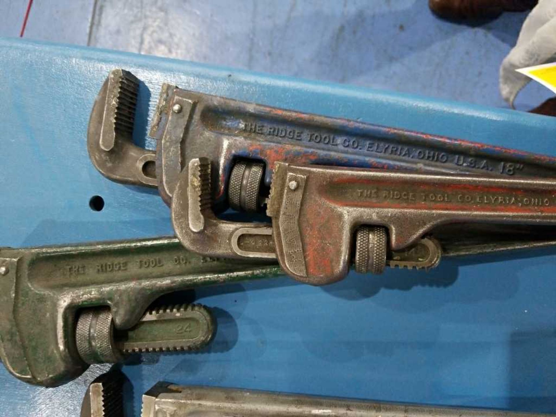 (3) Pipe Wrenches (24") (18") (14")