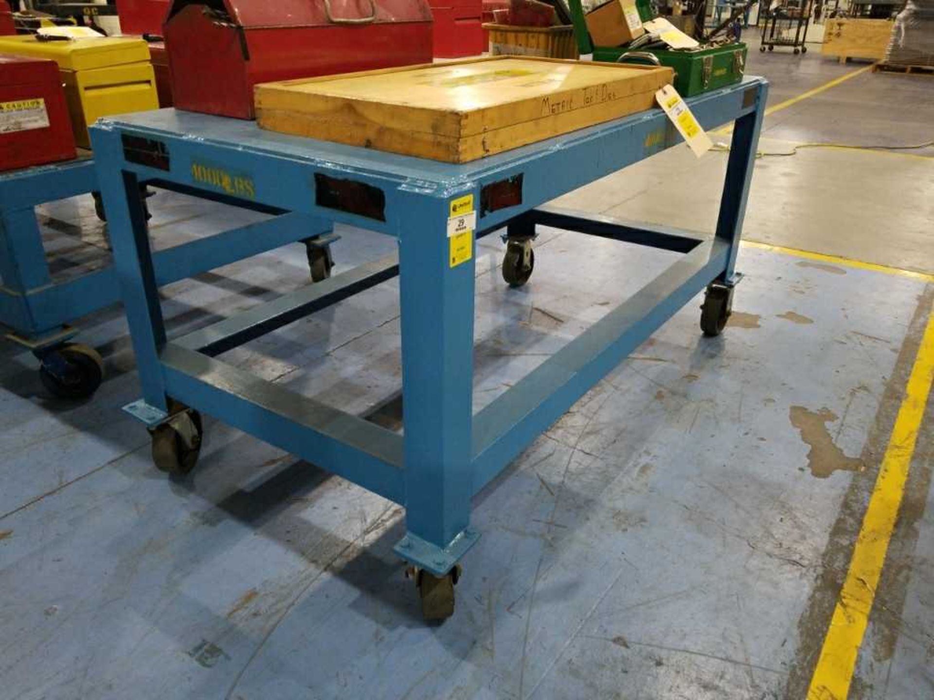 31"X60"X31"H 4000# Rolling Table - Image 3 of 5