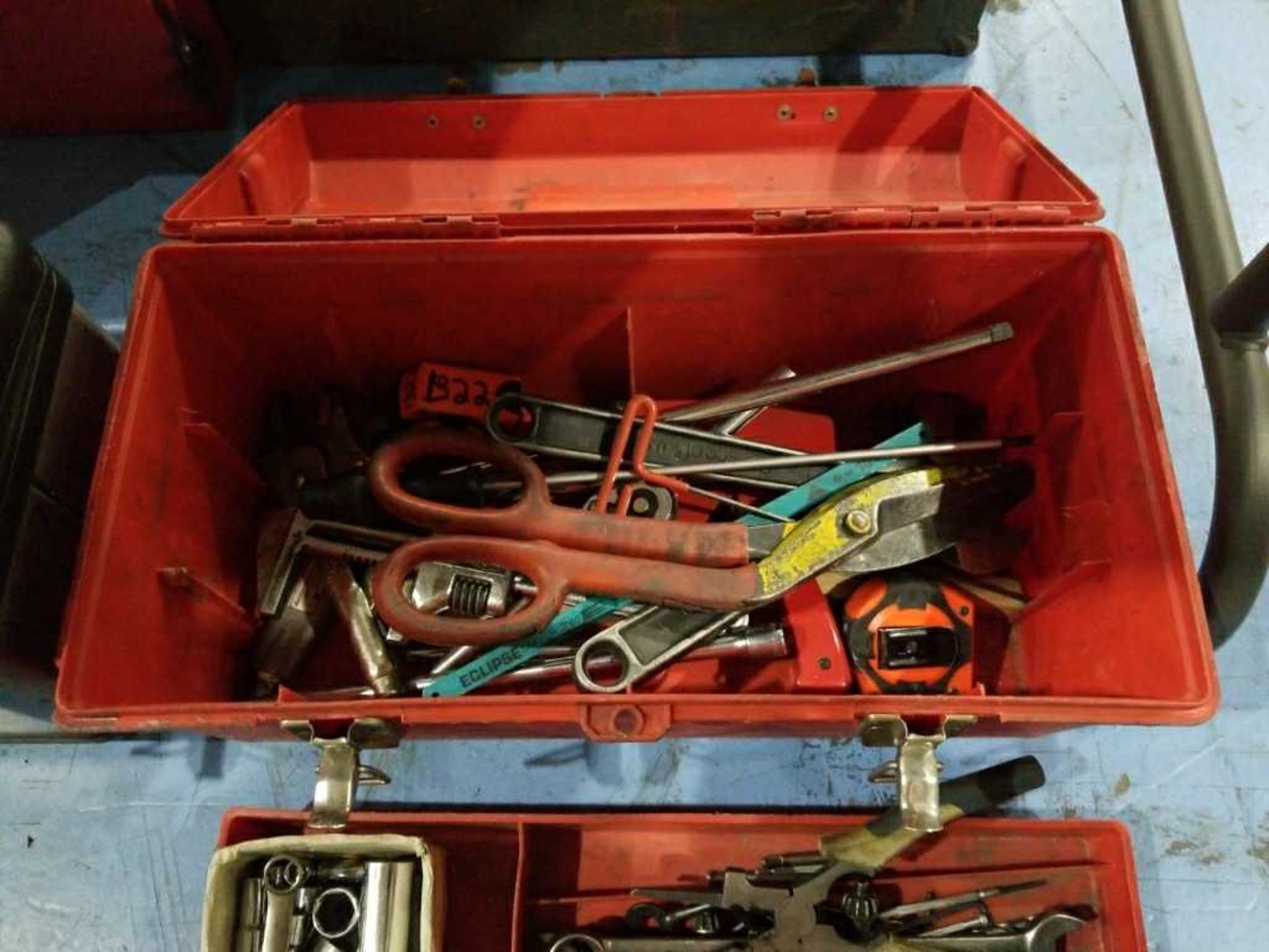 Red Toolbox w/Tools (plastic) - Image 3 of 4