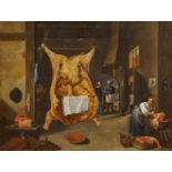 Teniers, David d.J. 1610 Antwerpen - 1690 Brüssel - Umkreis Kücheninterieur mit geschlachtetem