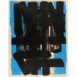 Soulages, Pierre 1919 Rodez Lithographie No. 5. 1957. Lithografie auf BFK RIVES (Wasserzeichen).