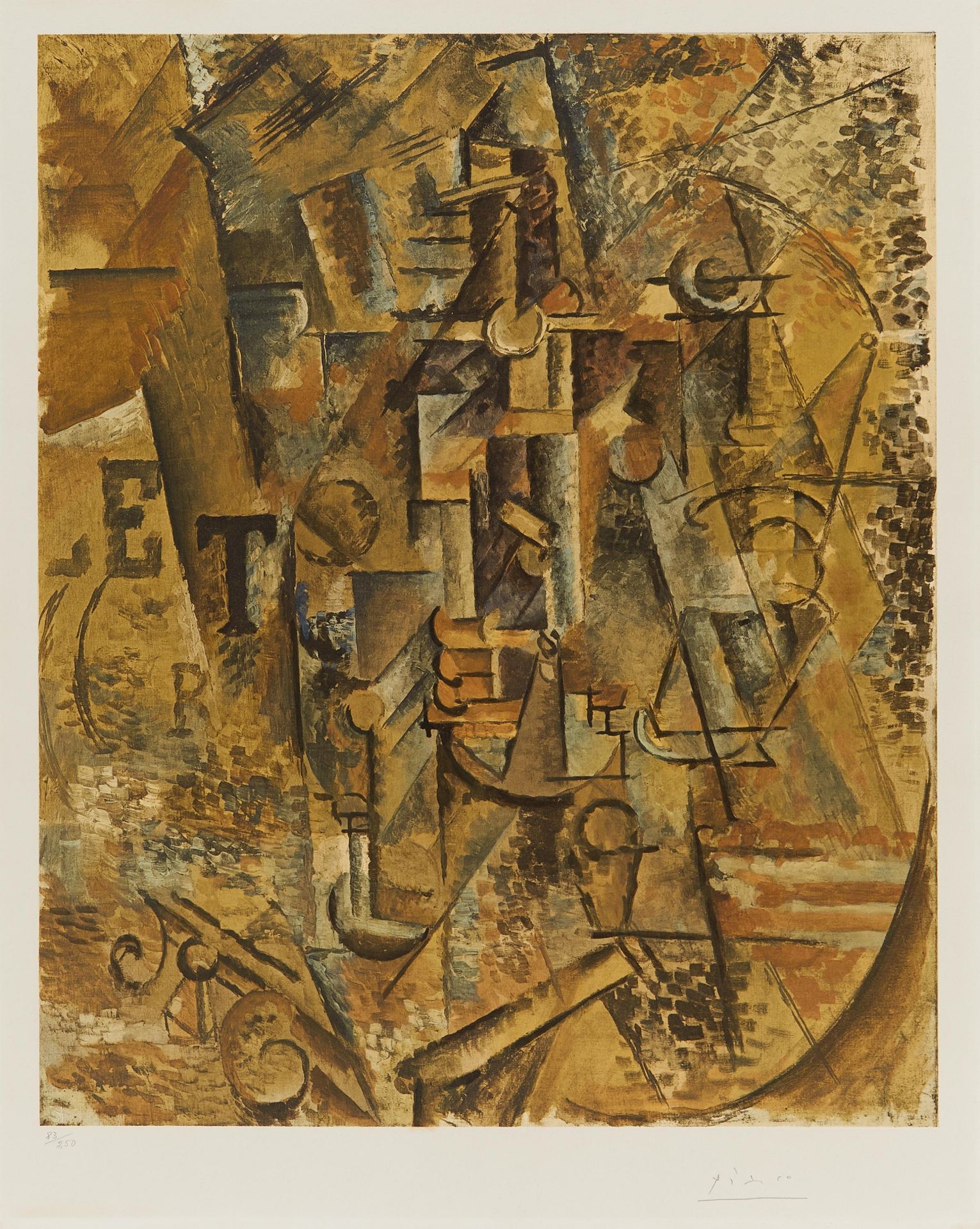Picasso, Pablo 1881 Malaga - 1973 Mougins nach La bouteille de rhum. Ca. 1965. Collotypie auf Arches - Bild 4 aus 4