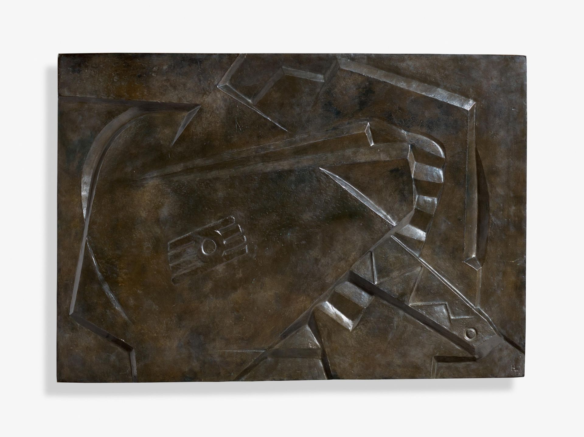 Laurens, Henri Paris 1885 - 1954 Nature Morte. 1928. Bronzerelief. 96,5 x 140 x 3cm. Monogrammiert