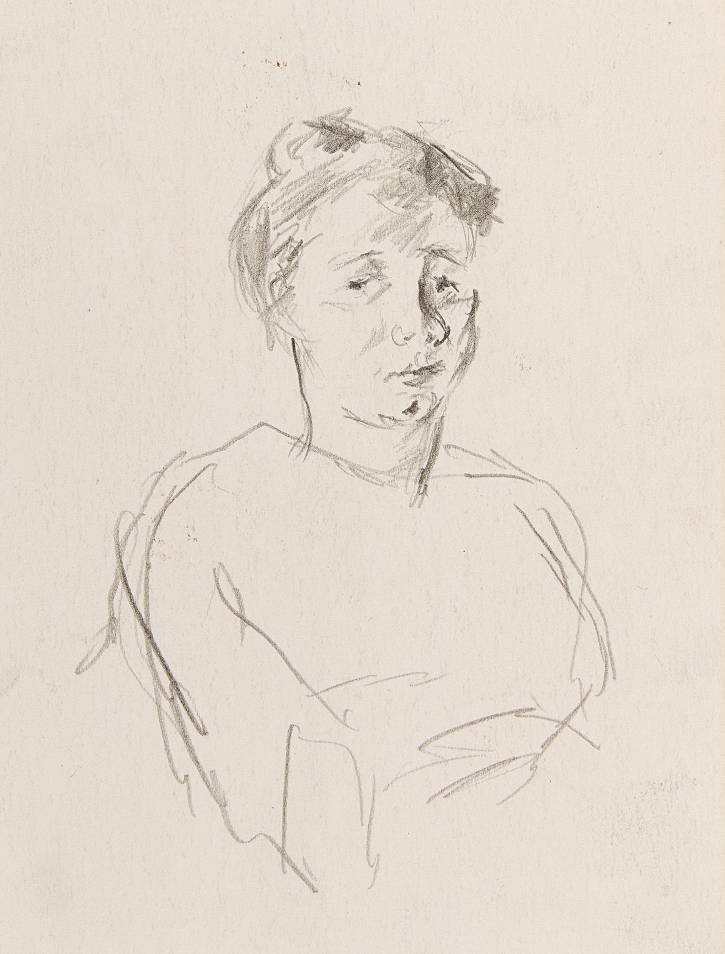 Beckmann, Max 1884 Leipzig - 1950 New York Porträtstudie einer jungen Frau. Um 1915.