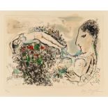 Chagall, Marc 1887 Witebsk - 1985 St. Paul de Vence Le petit nu. 1971. Farblithografie auf Arches (
