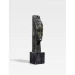 Modigliani, Amedeo 1884 Livourne - 1920 Paris Tête de femme. Bronze. , schwarz patiniert. 56 x 12