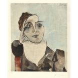 Picasso, Pablo 1881 Malaga - 1973 Mougins nach Portrait de Mlle D.M. (Dora Maar). Ca. 1960.