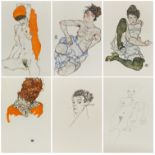 Schiele, Egon 1890 Tulln - 1918 Wien nach Handzeichnungen. 1920. 15 Heliogravuren, davon vier