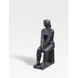 Seitz, Gustav 1906 Neckarau - 1969 Hamburg Junges Mädchen. 1949. Bronze.. 120 x 31 x 70cm.