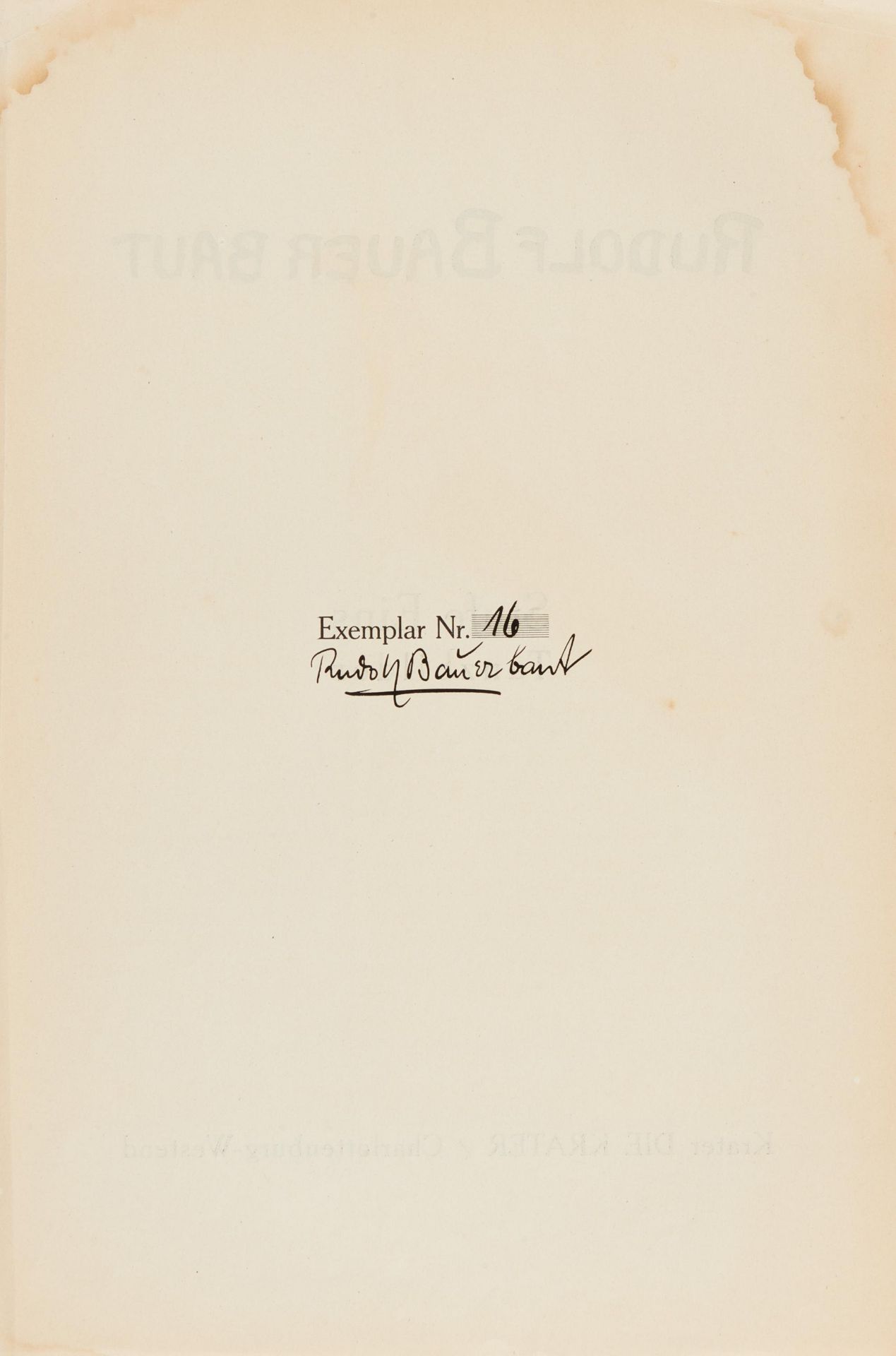 Bauer, Rudolf 1889 Lindenwald - 1953 Deal/New Jersey Stufe Eins - Tanzbilder. 1921. Mappe mit sieben - Image 12 of 12