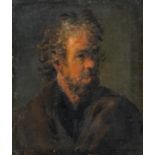 Rembrandt-Schule Mitte 17. Jh.Brustbild eines bärtigen Mannes, im Profil leicht nach links