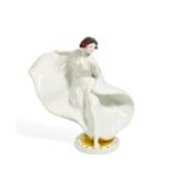 TÄNZERIN "LOIE FULLER". Meissen. Vor 1924. Modell Th. Eichler, 1911. Porzellan, farbiges und