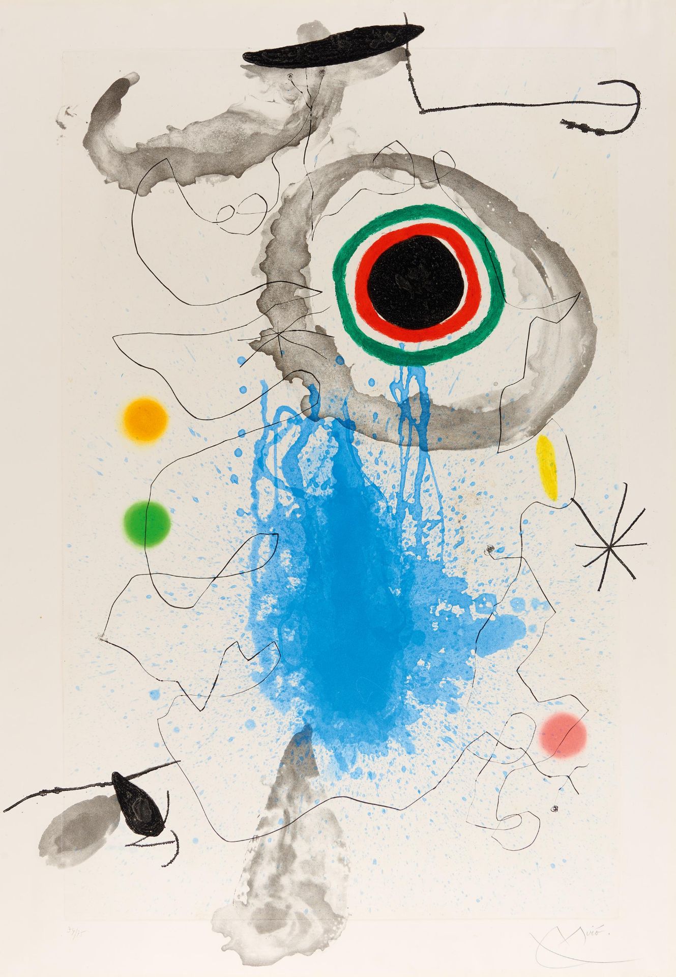 Miró, Joan1893 Barcelona - 1983 Calamajor/MallorcaL'Astre du Labyrinth. 1967. Radierung,