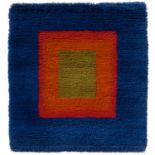 Itten, Johannes1888 Südern-Linden - 1967 ZürichnachBlau-Rotes Rechteck. Knüpfteppich120 x 110 x 4cm.