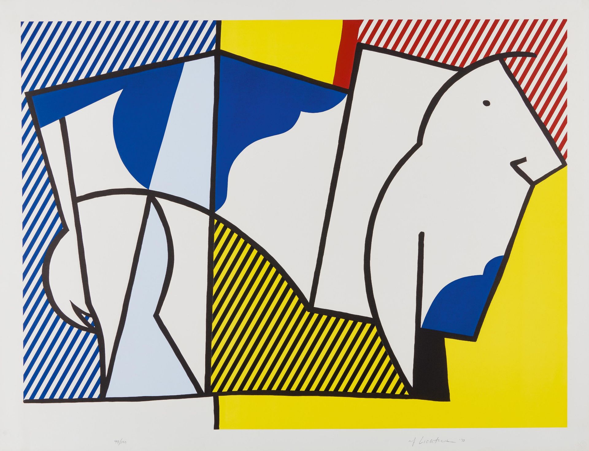 Lichtenstein, RoyNew York 1923 - 1997Bull Profile Series (Bull I - VI). Portfolio von sechs - Image 4 of 7