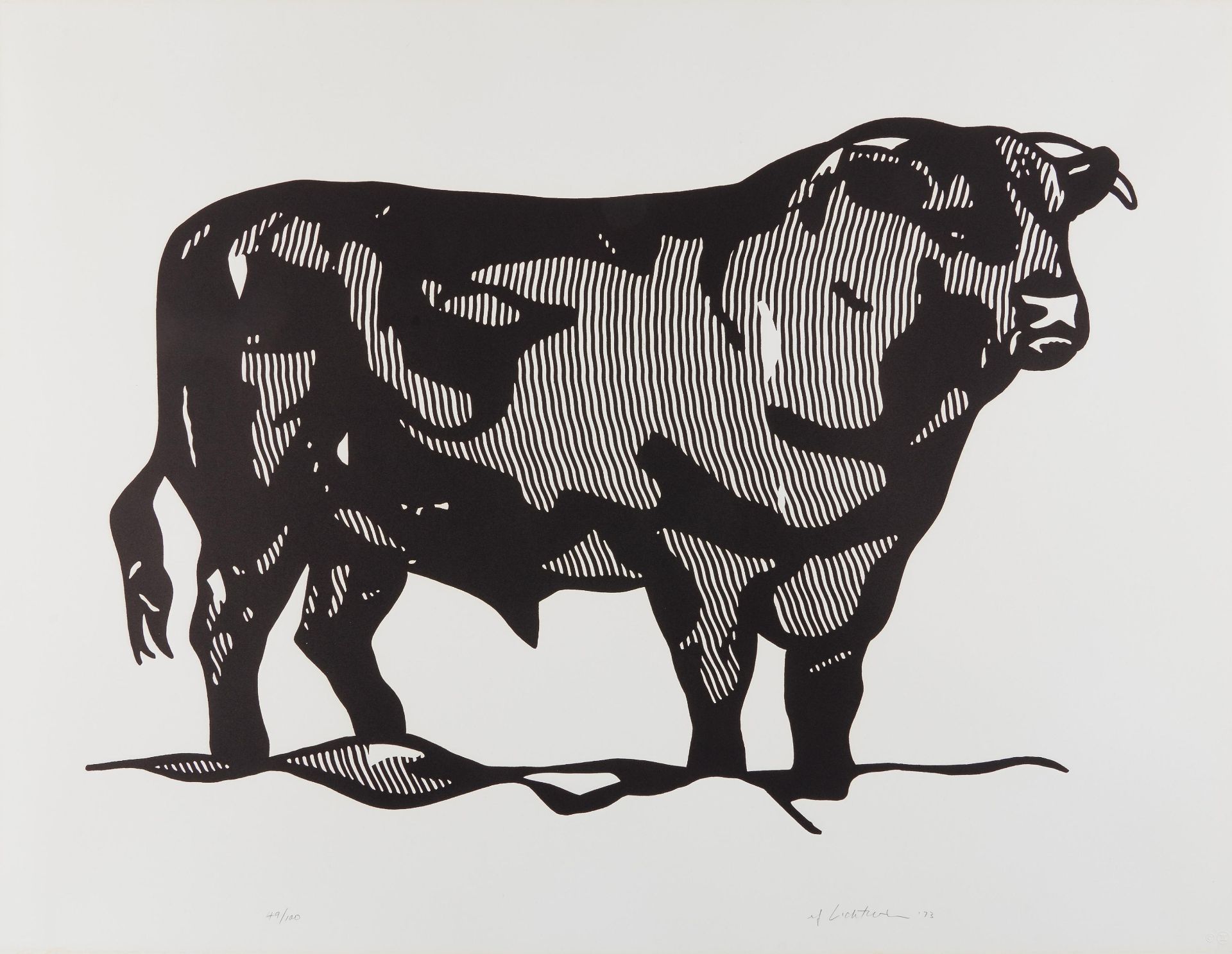 Lichtenstein, RoyNew York 1923 - 1997Bull Profile Series (Bull I - VI). Portfolio von sechs - Image 2 of 7