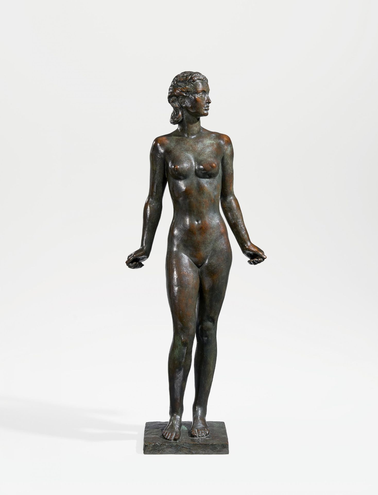 Klimsch, Fritz1870 Frankfurt a. M. - 1960 SaigJugend. 1940/41 (Entwurf). Bronze, schwarz