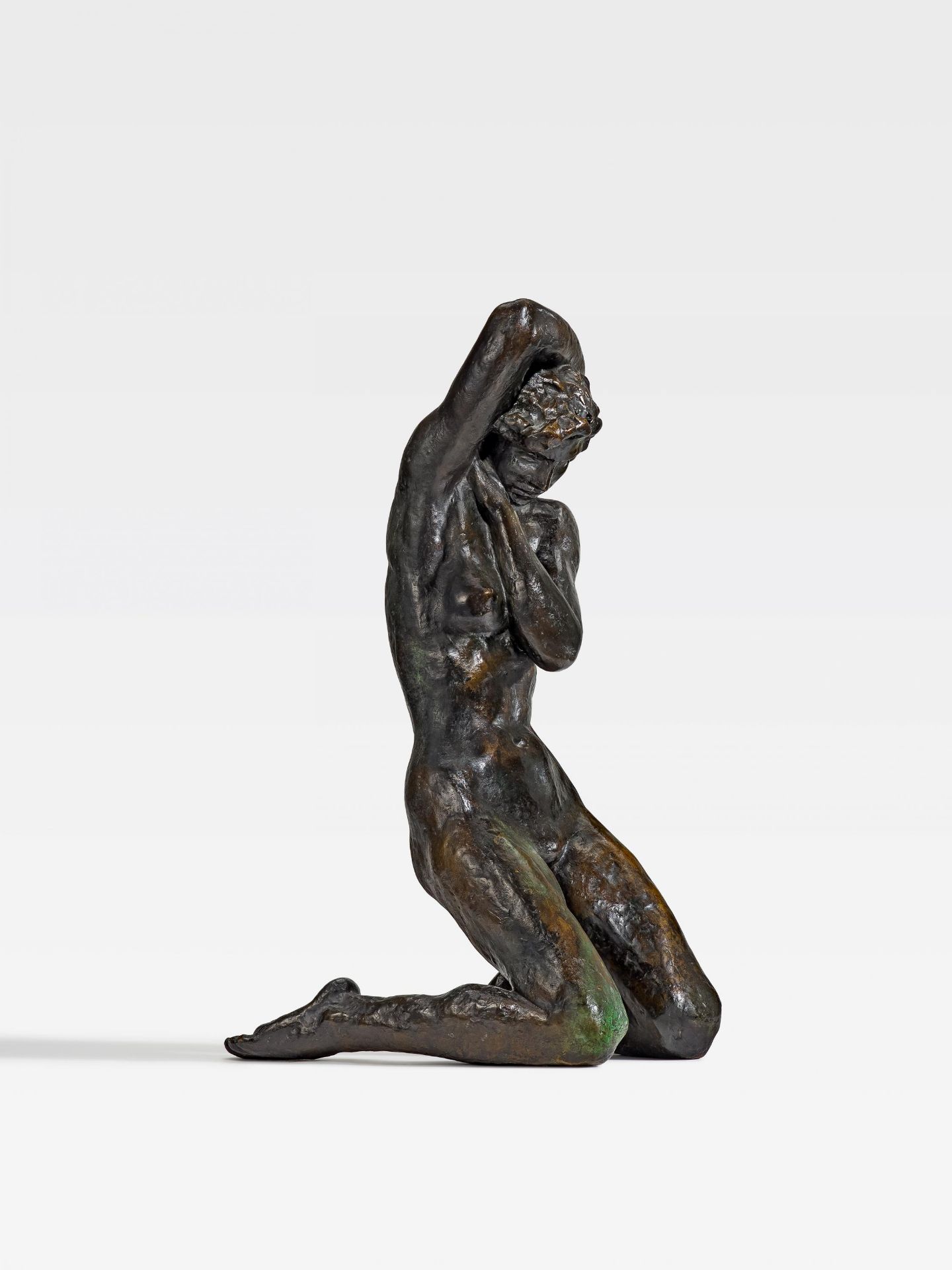 Klimsch, Fritz1870 Frankfurt a. M. - 1960 SaigSturm. 1932 (Entwurf). Bronze, dunkelbraun