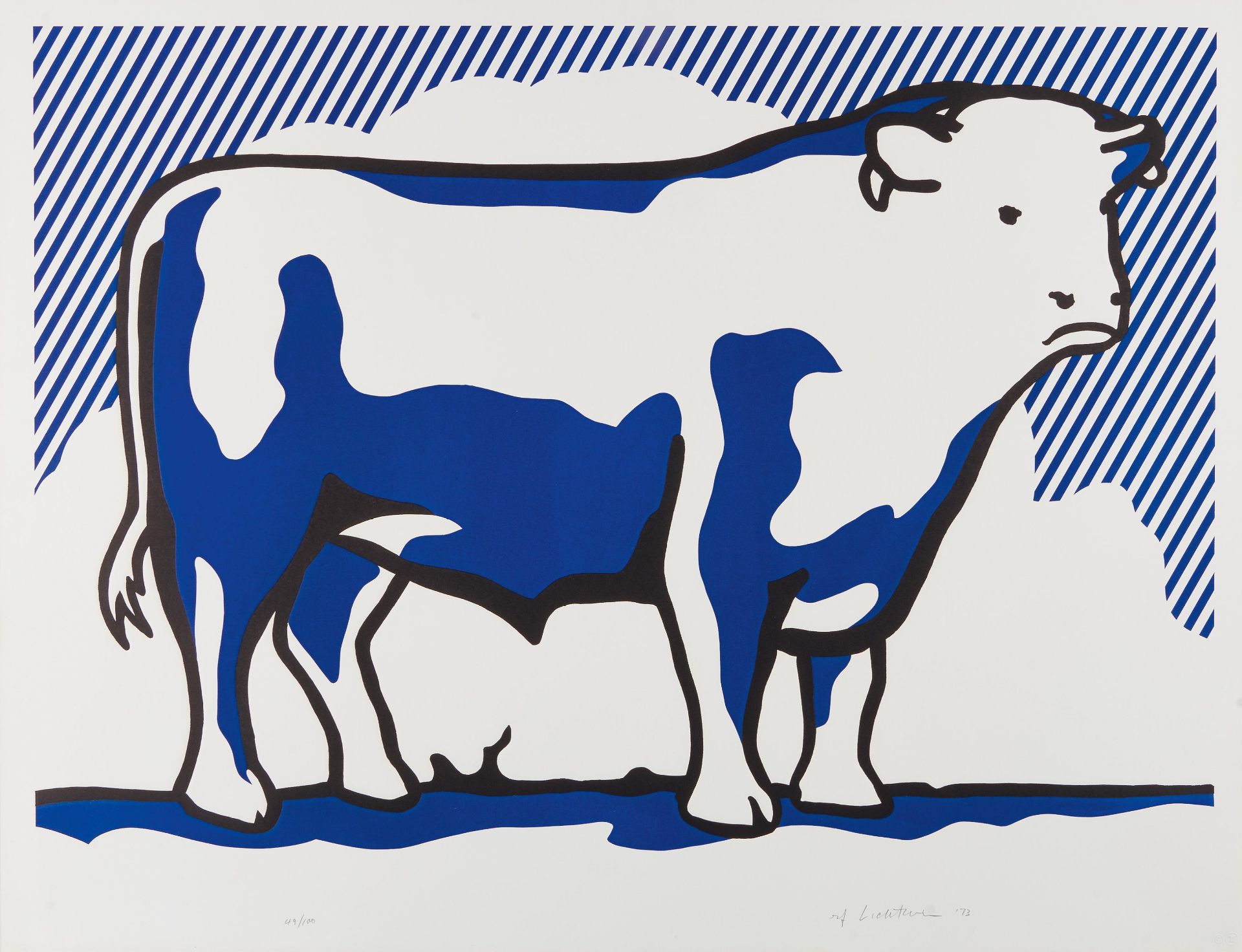 Lichtenstein, RoyNew York 1923 - 1997Bull Profile Series (Bull I - VI). Portfolio von sechs - Image 3 of 7