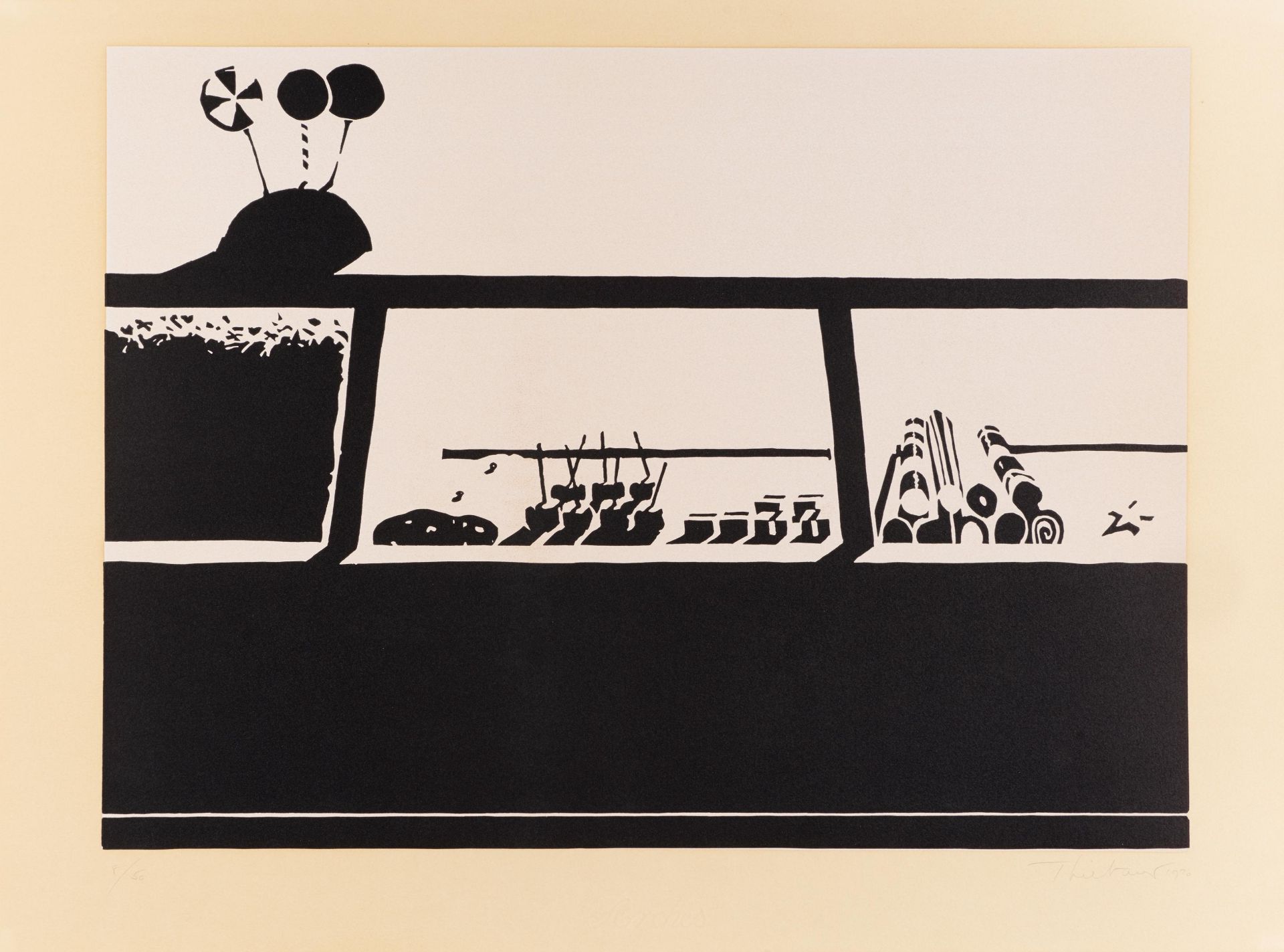 Thiebaud, Wayne1920 Mesa, ArizonaSeven Still Lifes and a Rabbit. Portfolio mit acht Druckgrafiken. - Image 9 of 16